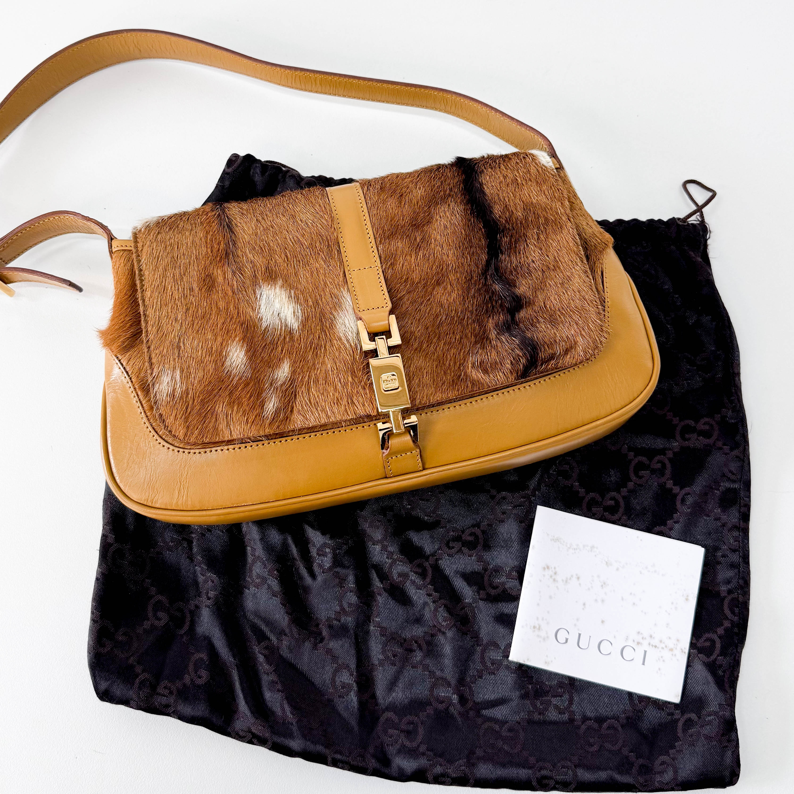 Jackie Brown Pony Hair Shoulder Bag