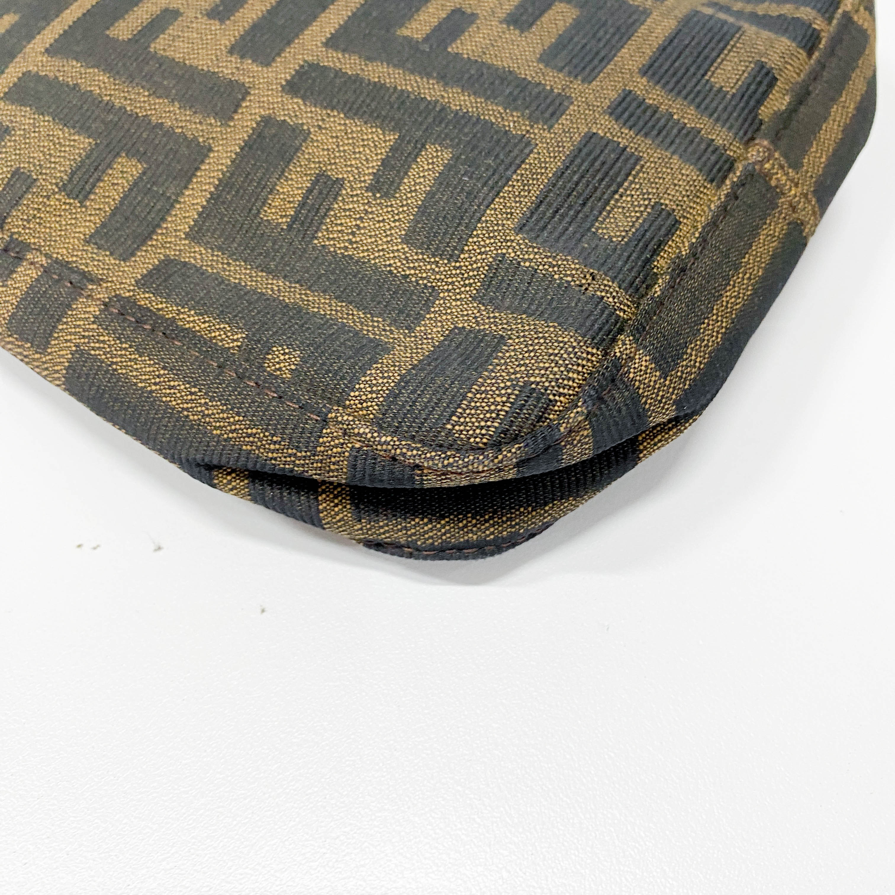 Zucca Brown Canvas Shoulder Bag