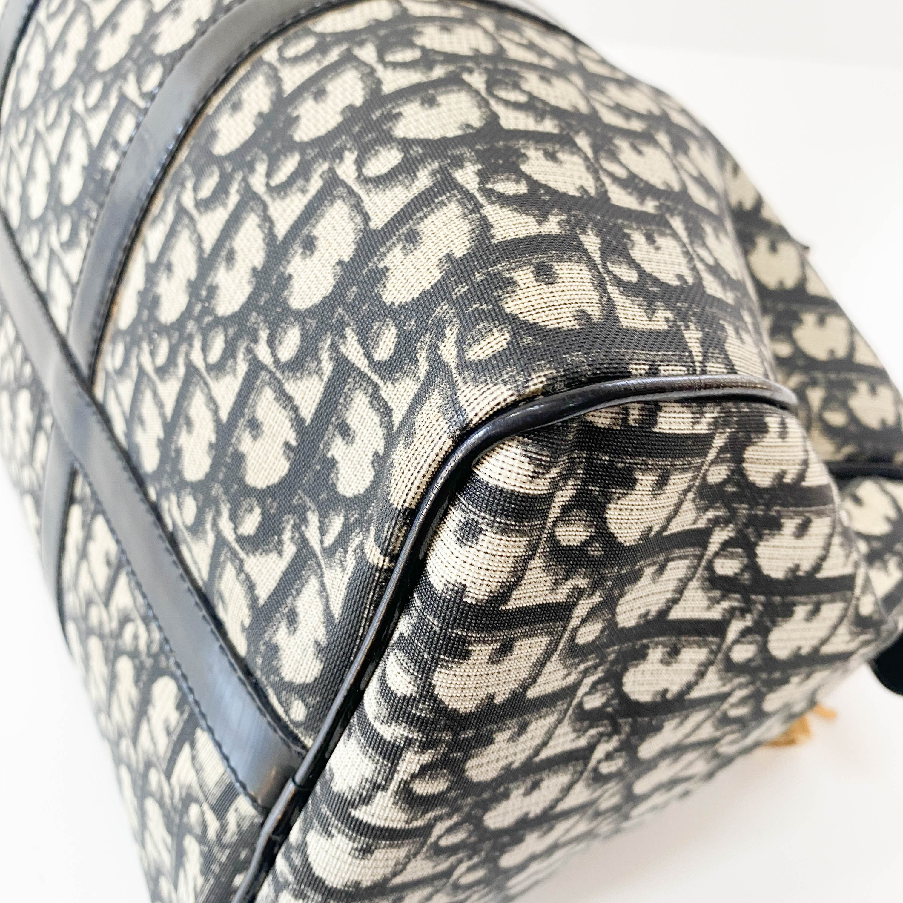 Navy Trotter Mini Boston Bowling Bag