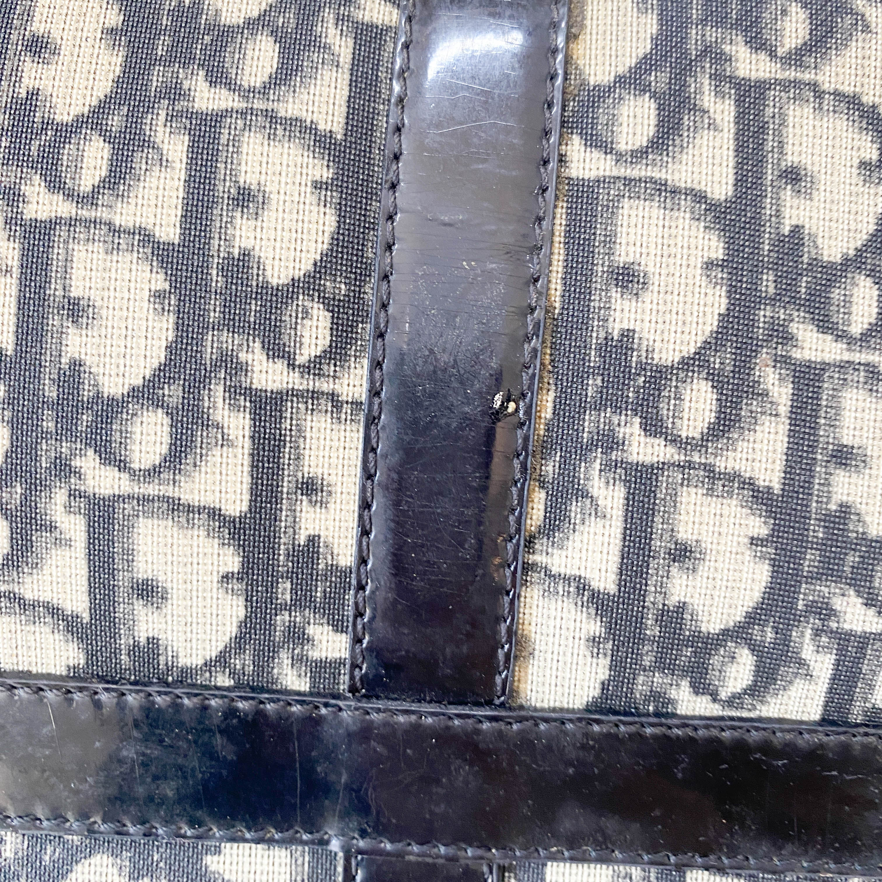 Navy Trotter Mini Boston Bowling Bag