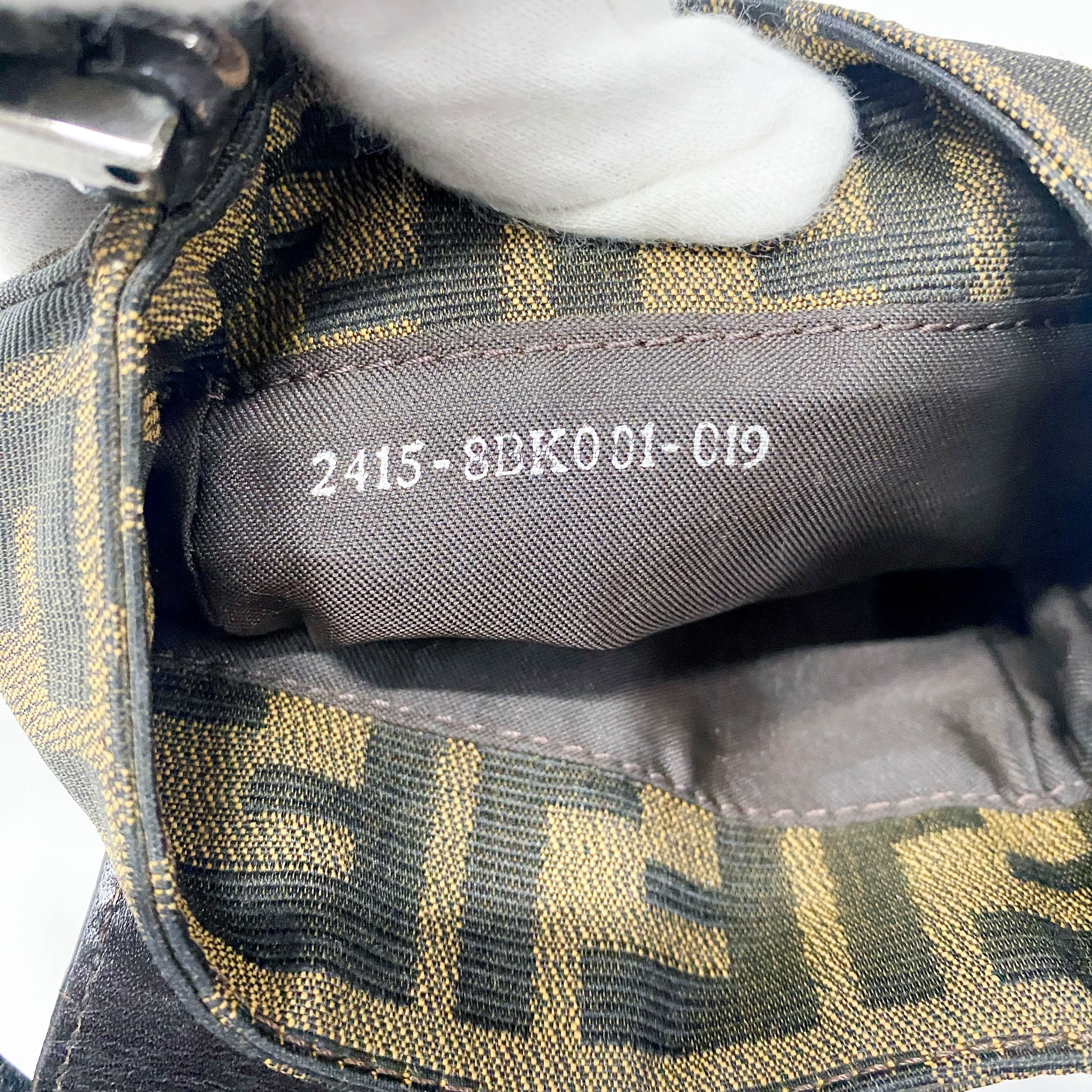 Zucca Brown Canvas Shoulder Bag