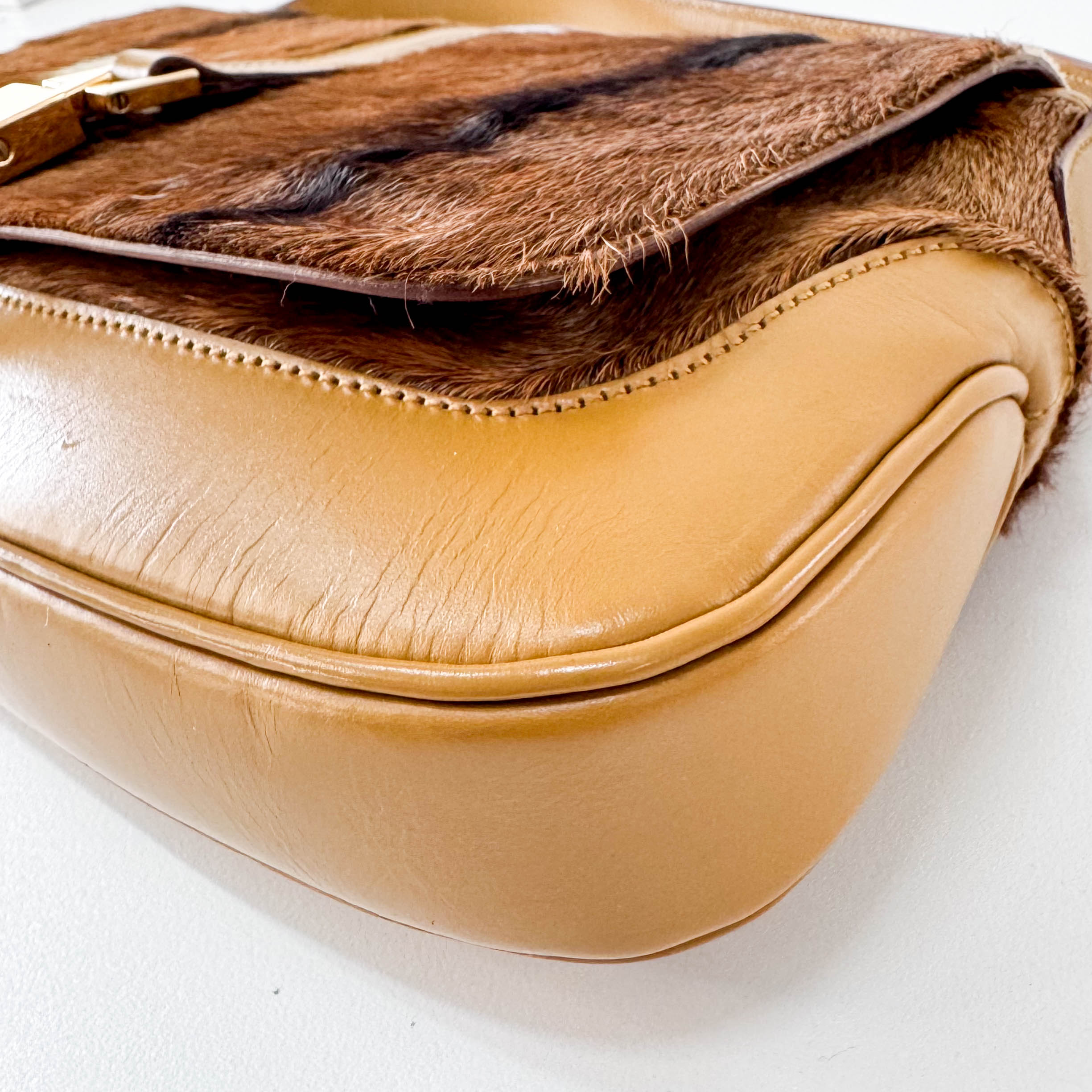 Jackie Brown Pony Hair Shoulder Bag