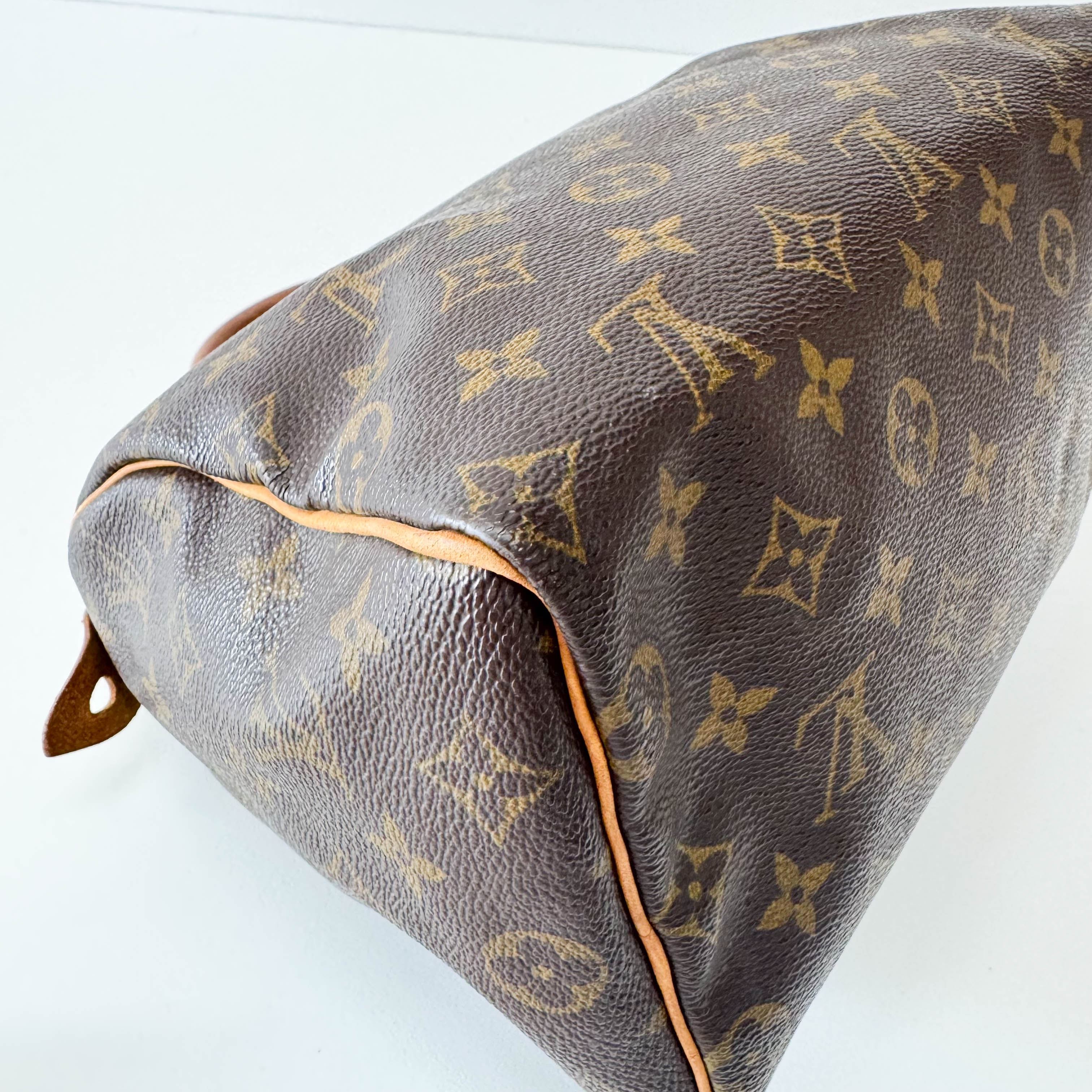 Monogram Speedy 25 Brown Leather Bag