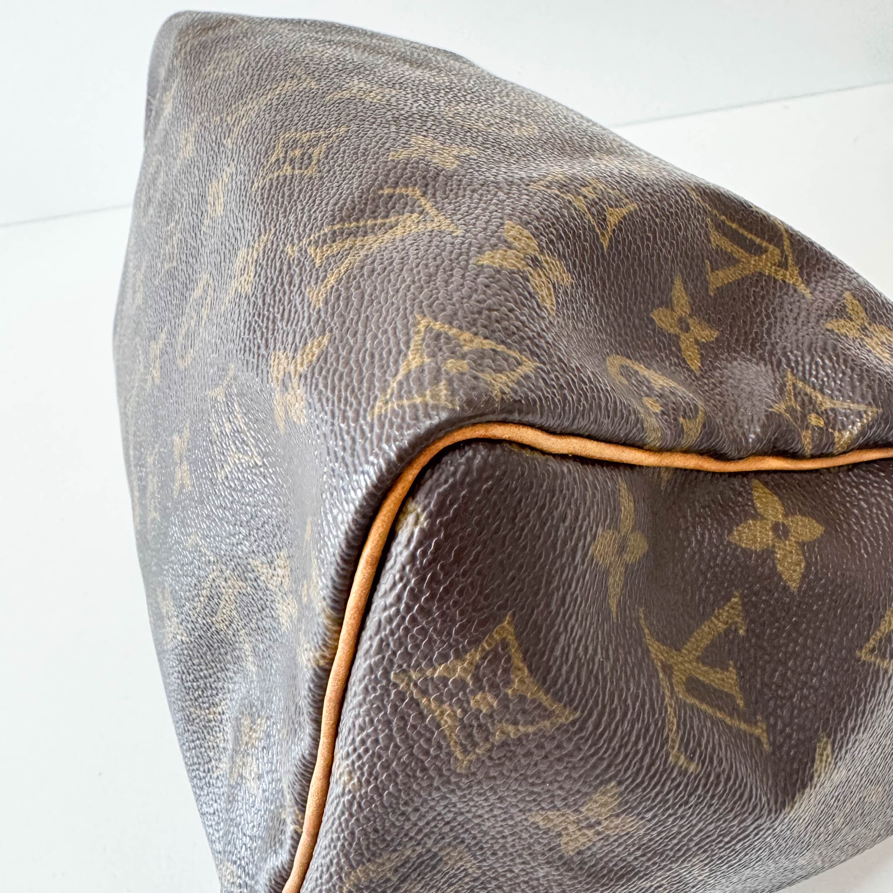 Monogram Speedy 25 Brown Leather Bag