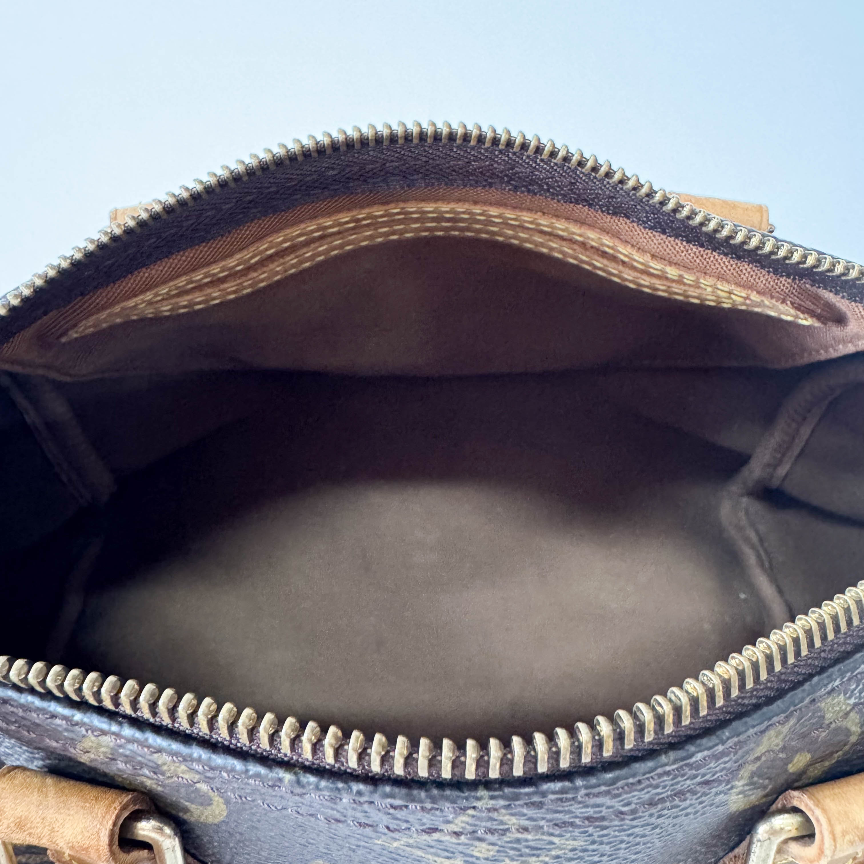 Monogram Speedy 25 Brown Leather Bag