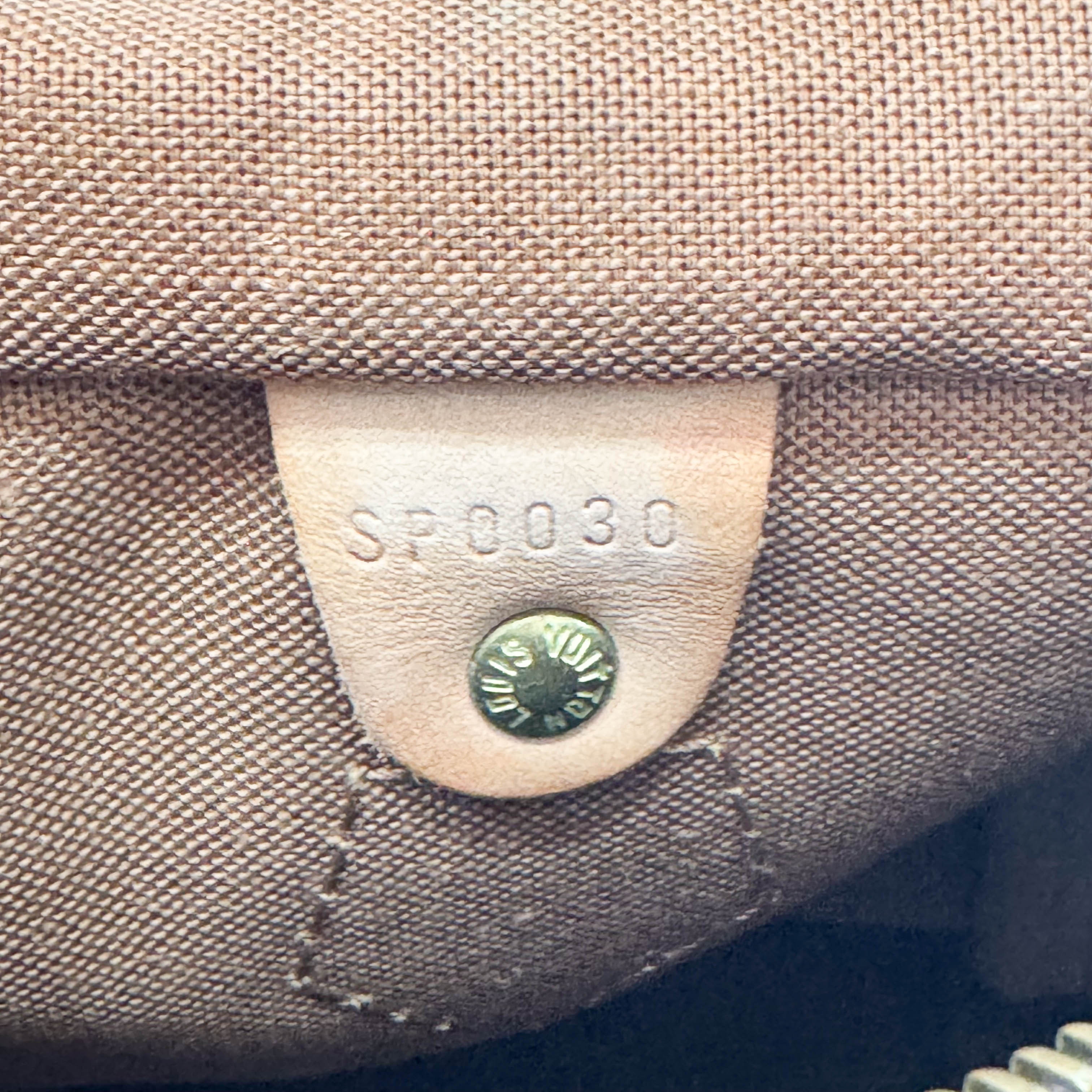 Monogram Speedy 25 Brown Leather Bag