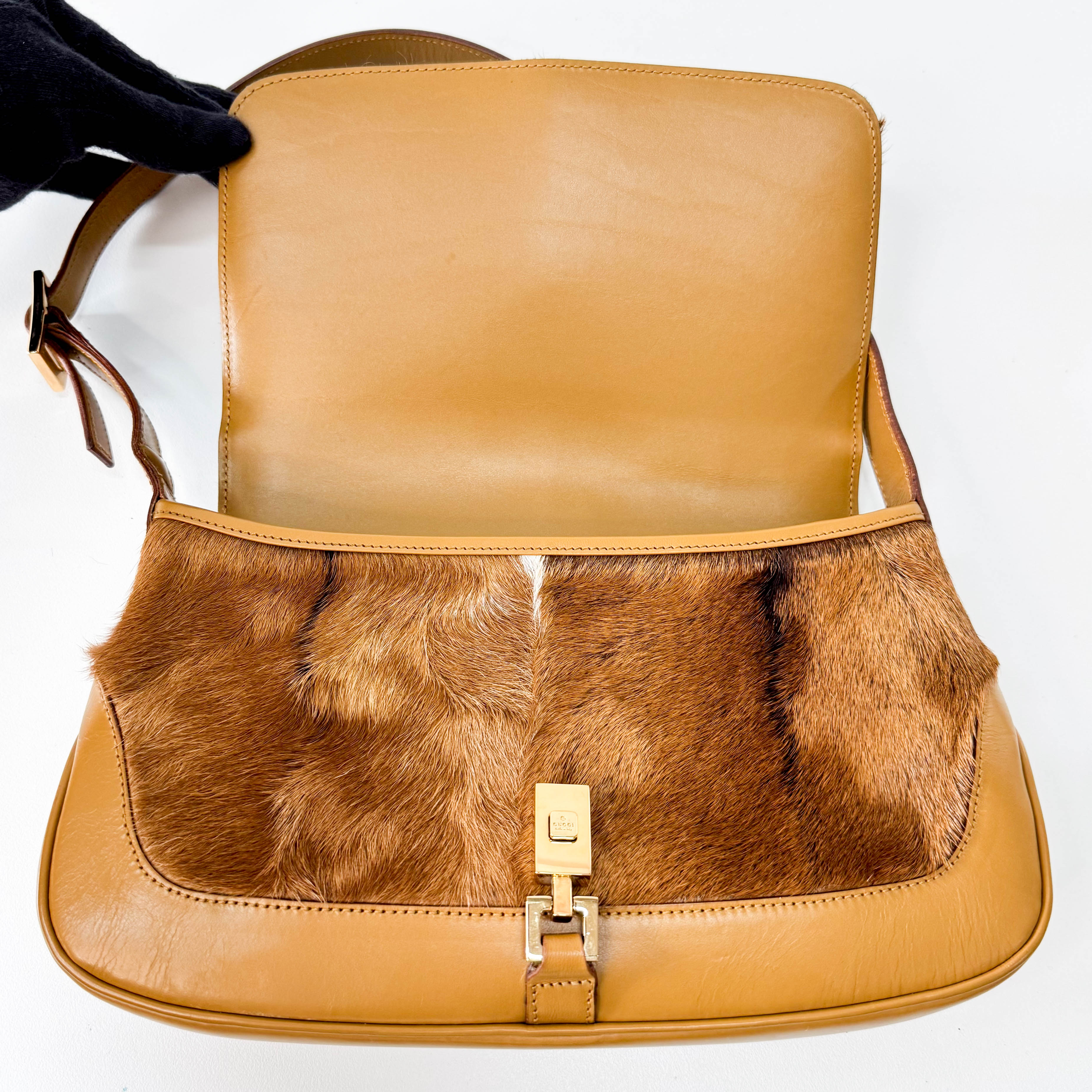 Jackie Brown Pony Hair Shoulder Bag