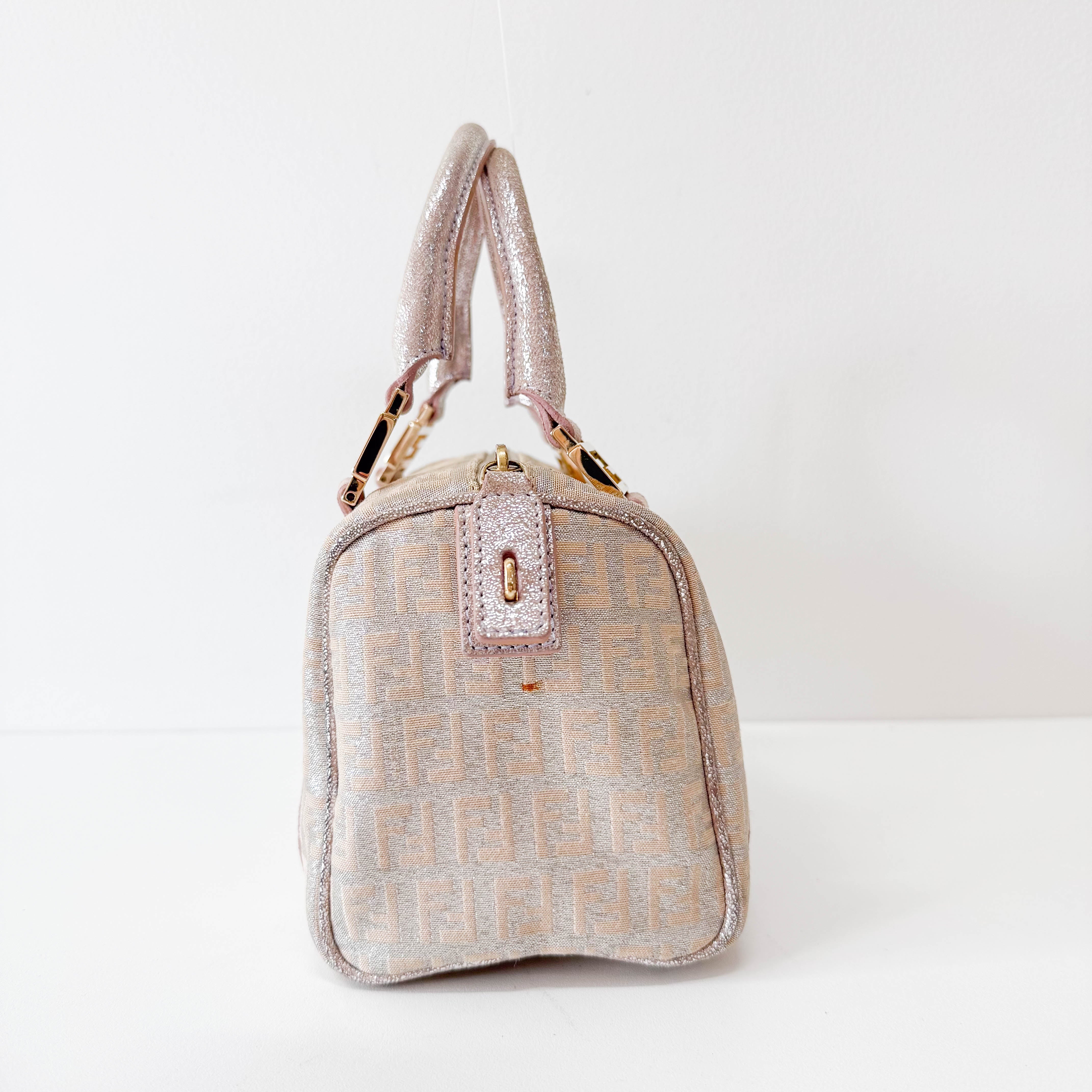 Zucchino Mini Metallic Handle Bag