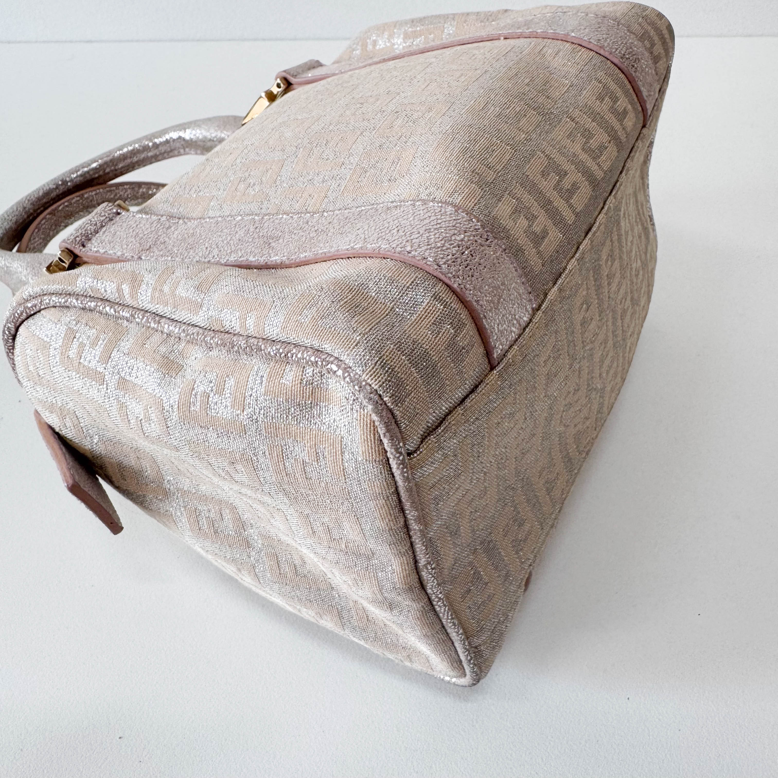 Zucchino Mini Metallic Handle Bag