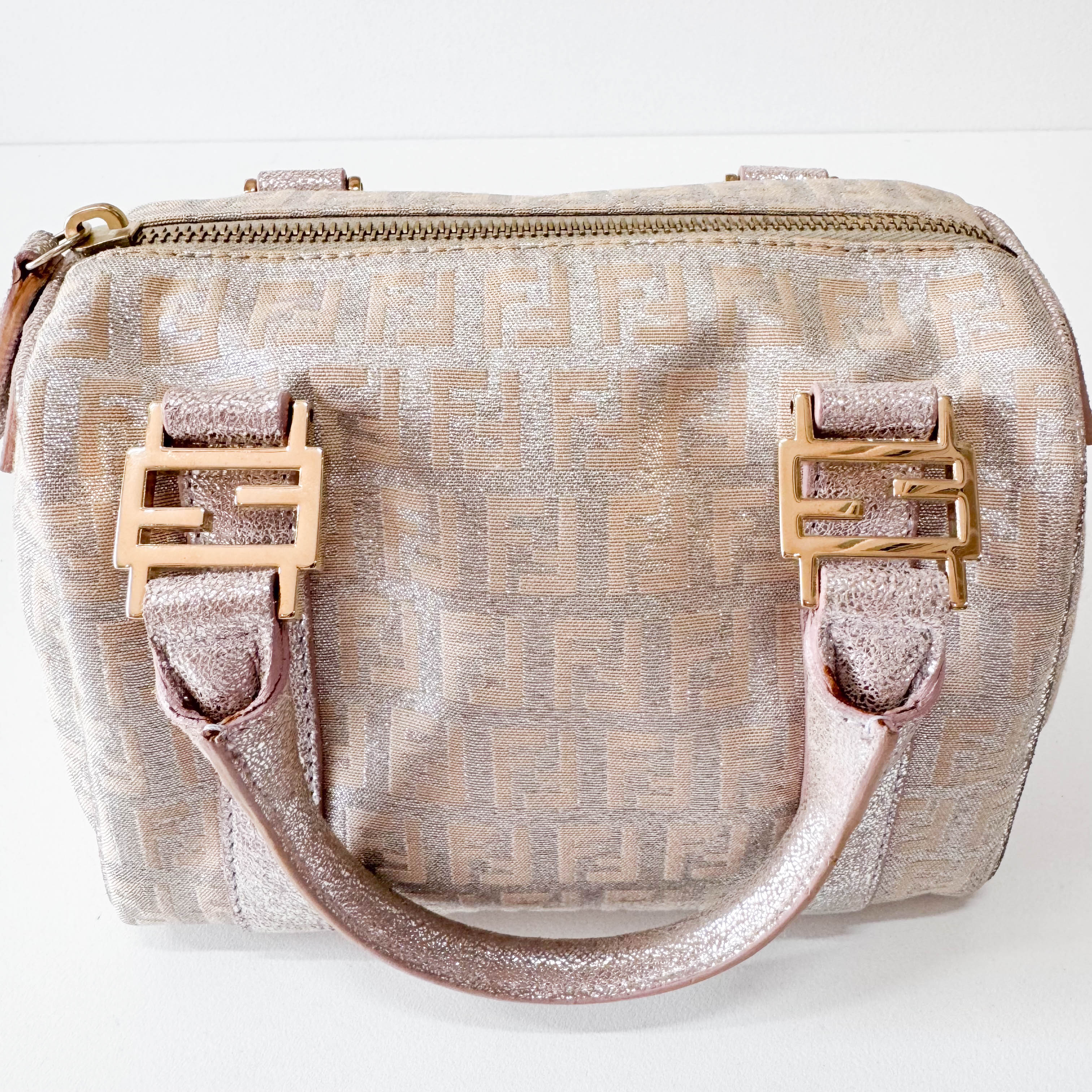 Zucchino Mini Metallic Handle Bag