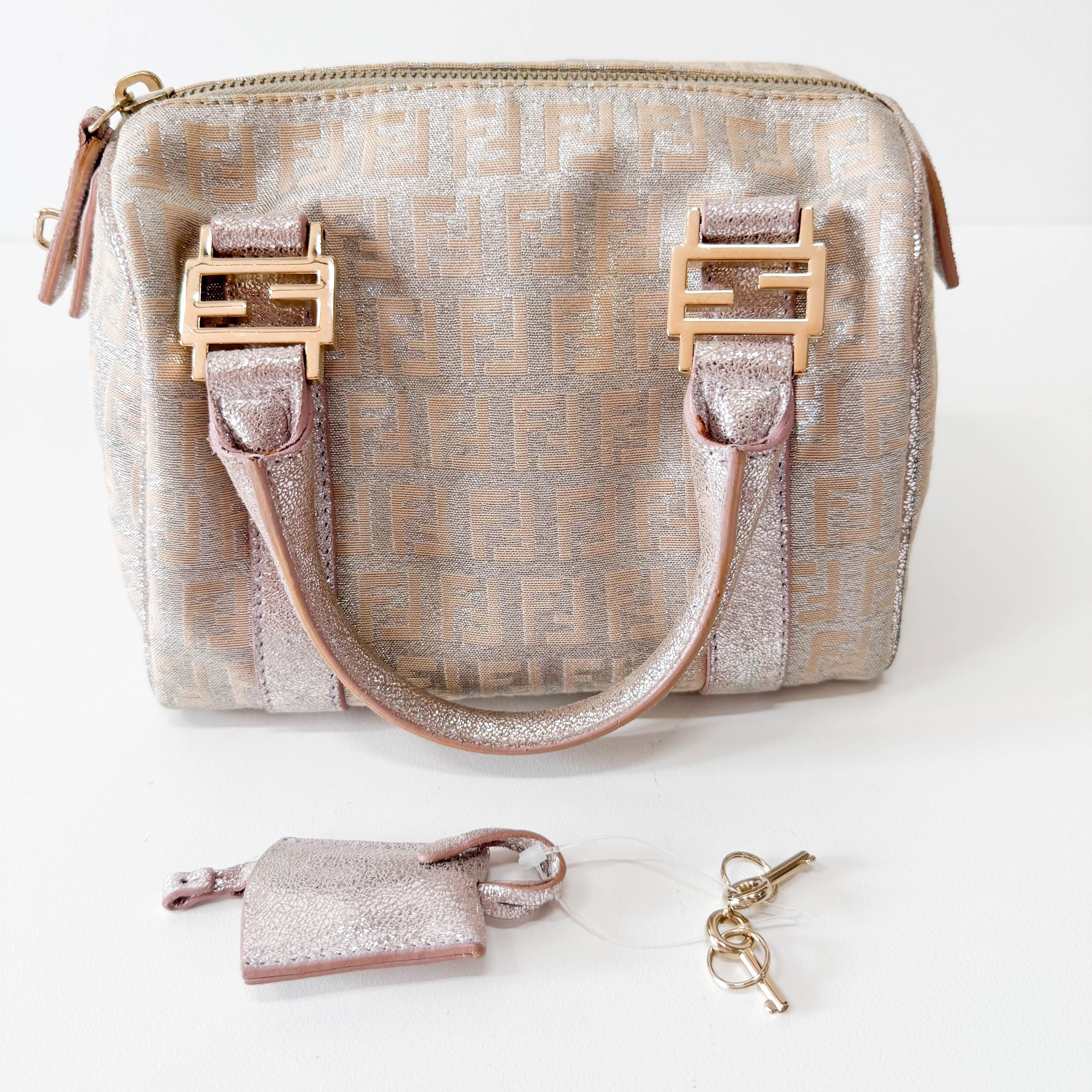 Zucchino Mini Metallic Handle Bag