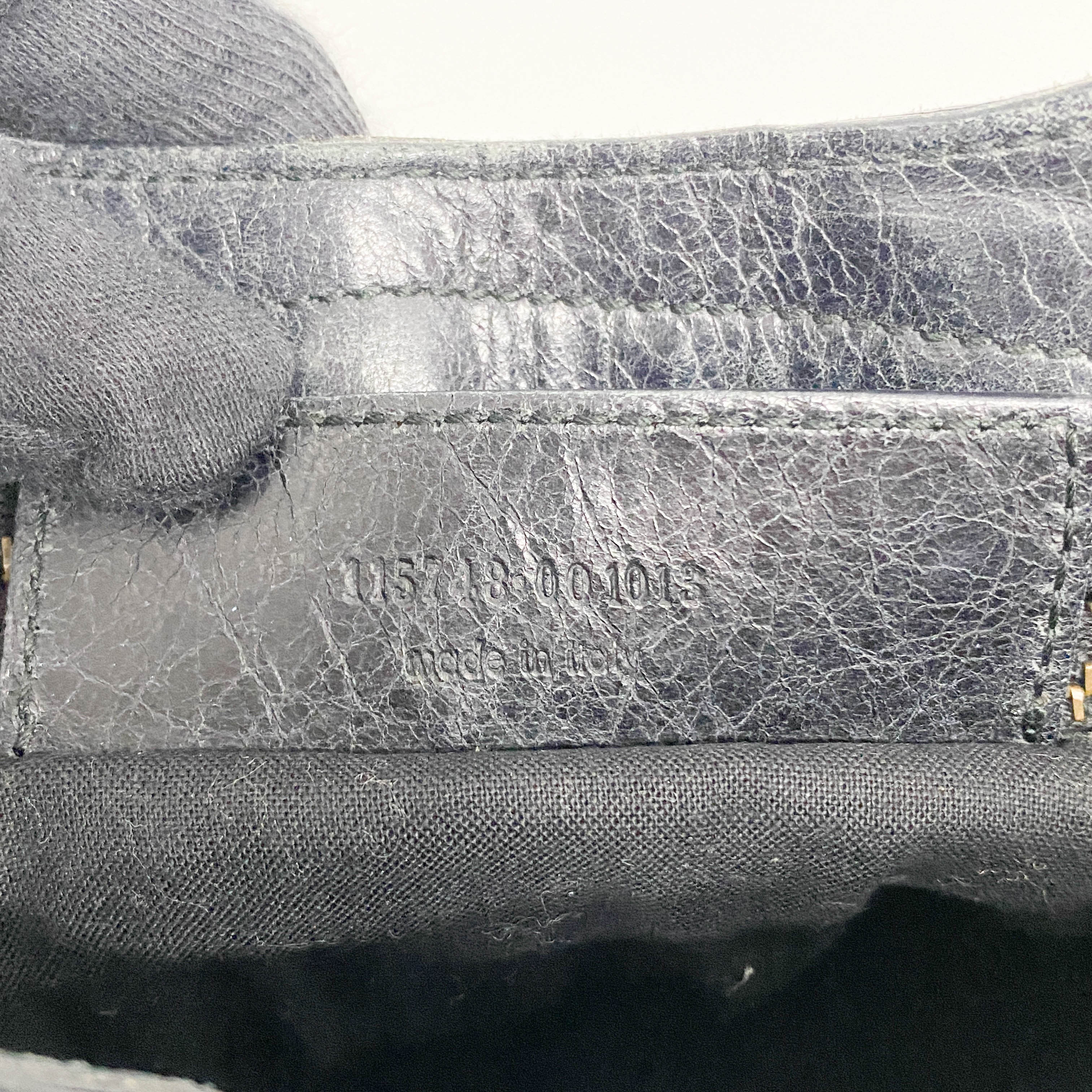 The City Black Leather Hand bag