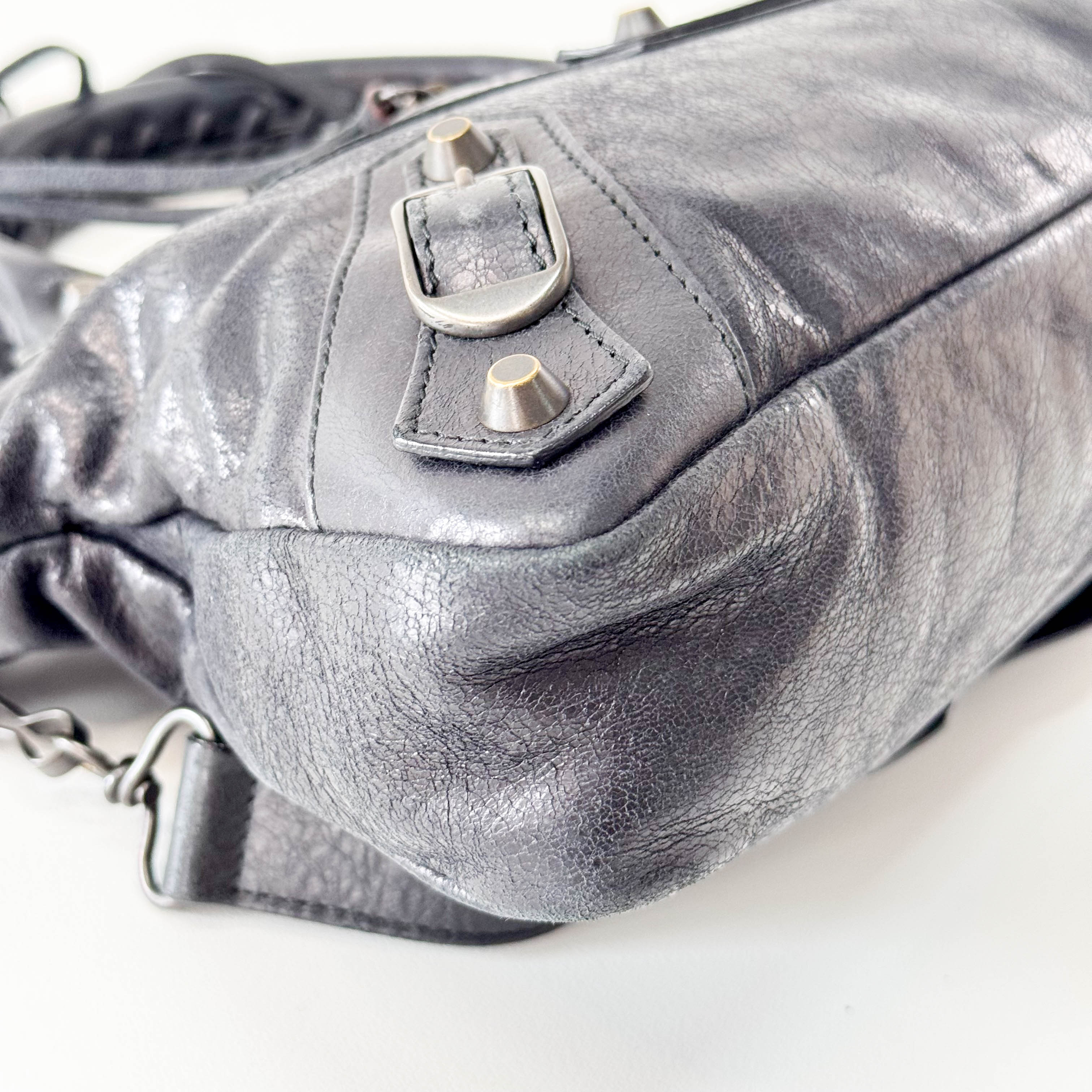 The First Black Leather Bag
