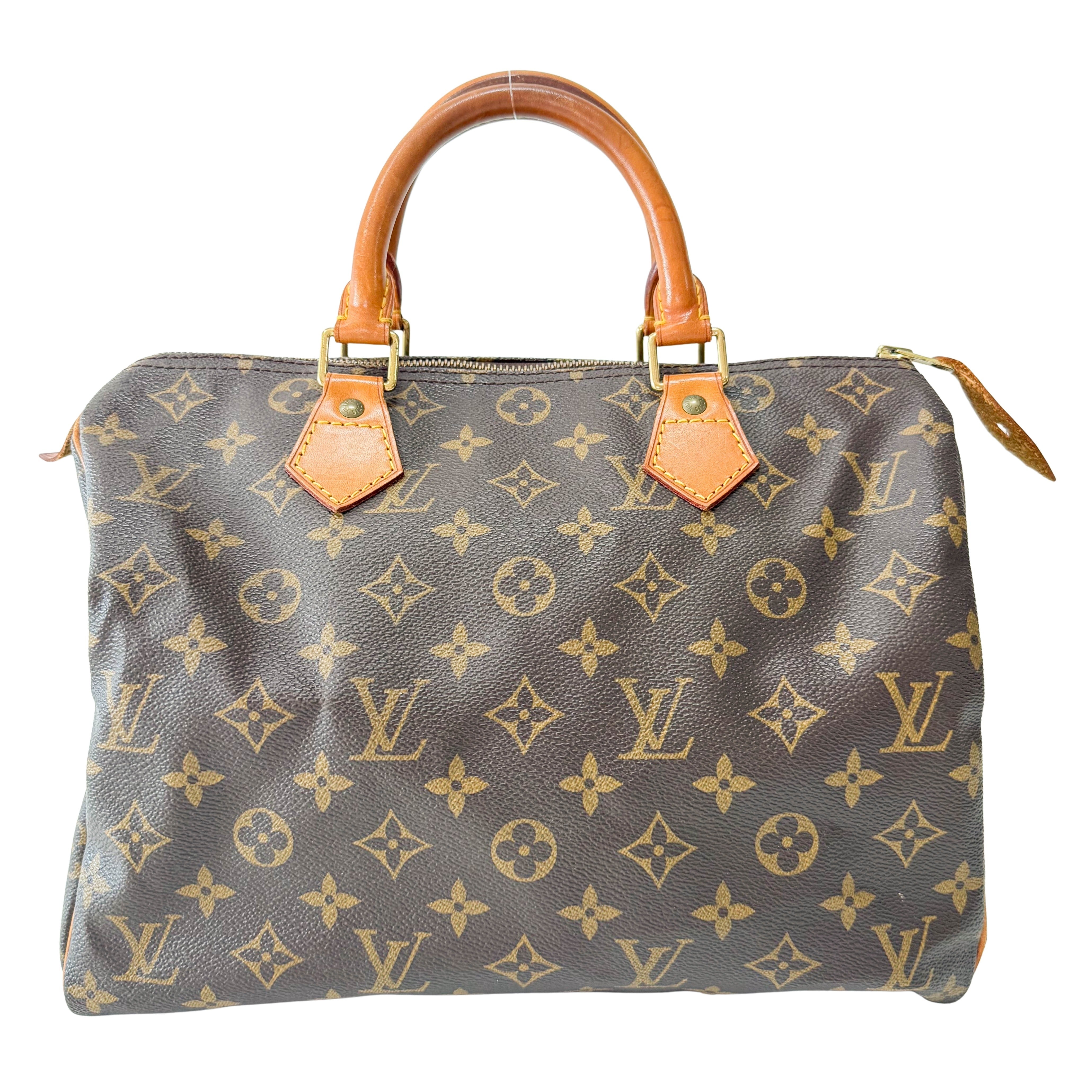 Monogram Speedy 30 Brown Leather Bag