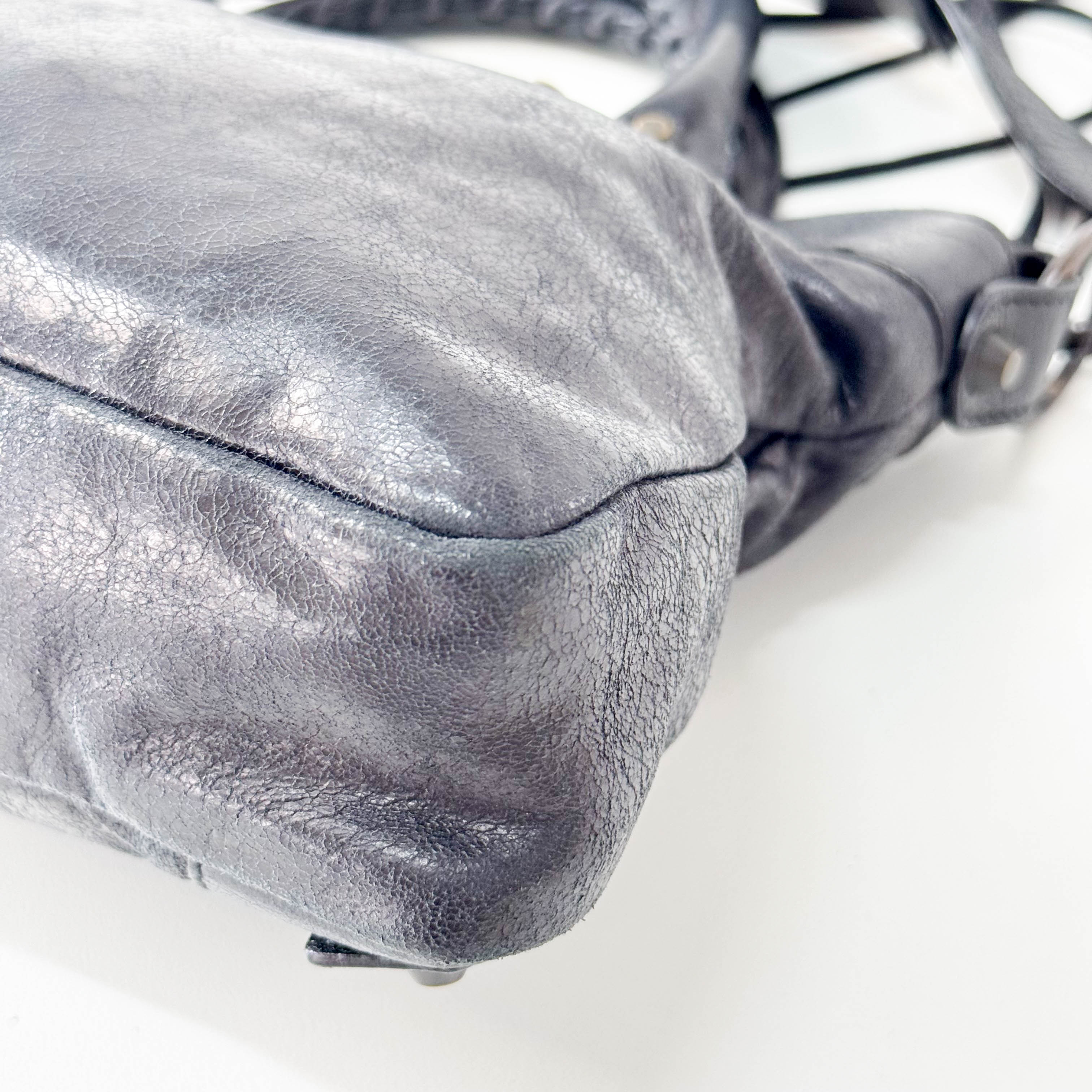The First Black Leather Bag