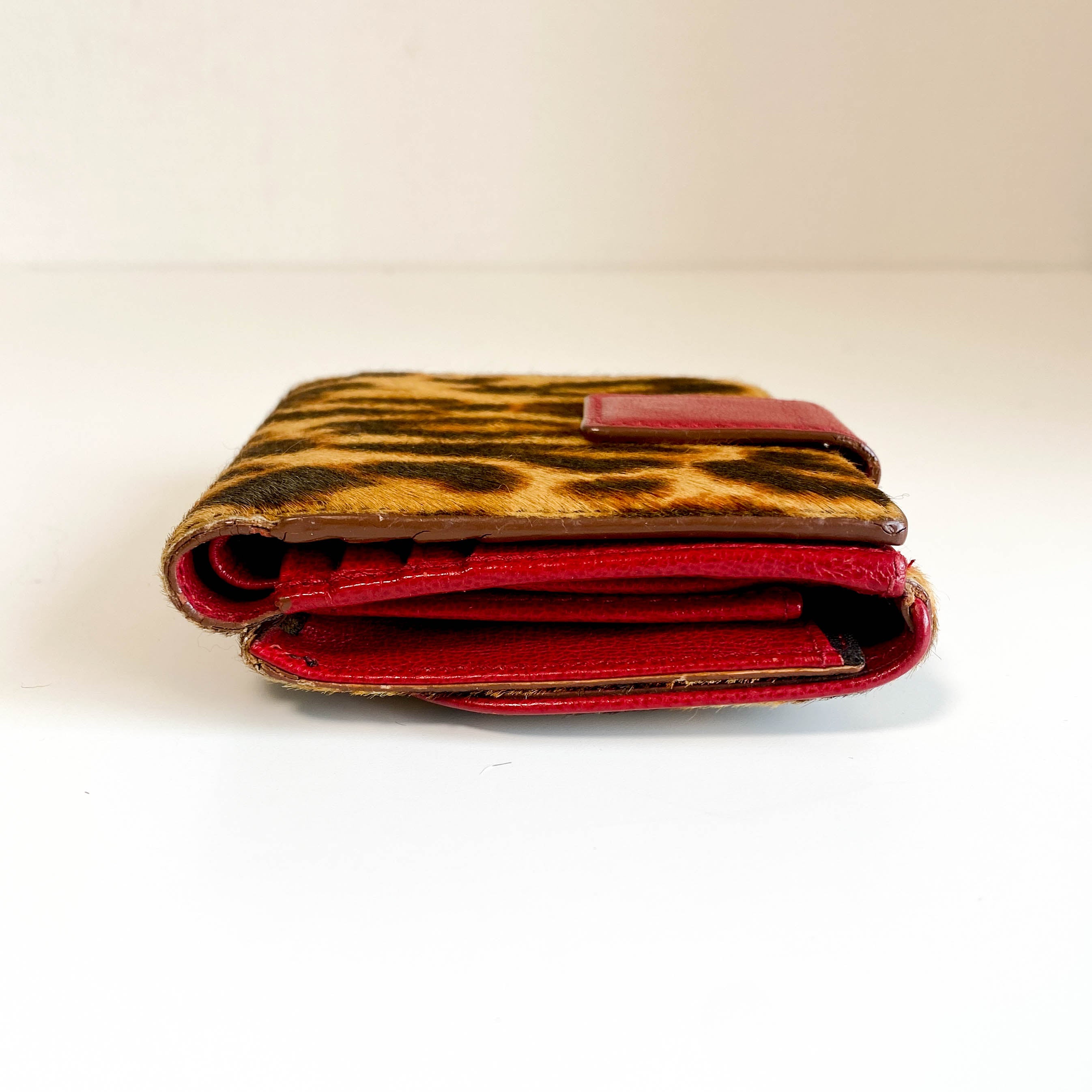 Leopard Print Pony Hair Diva Wallet