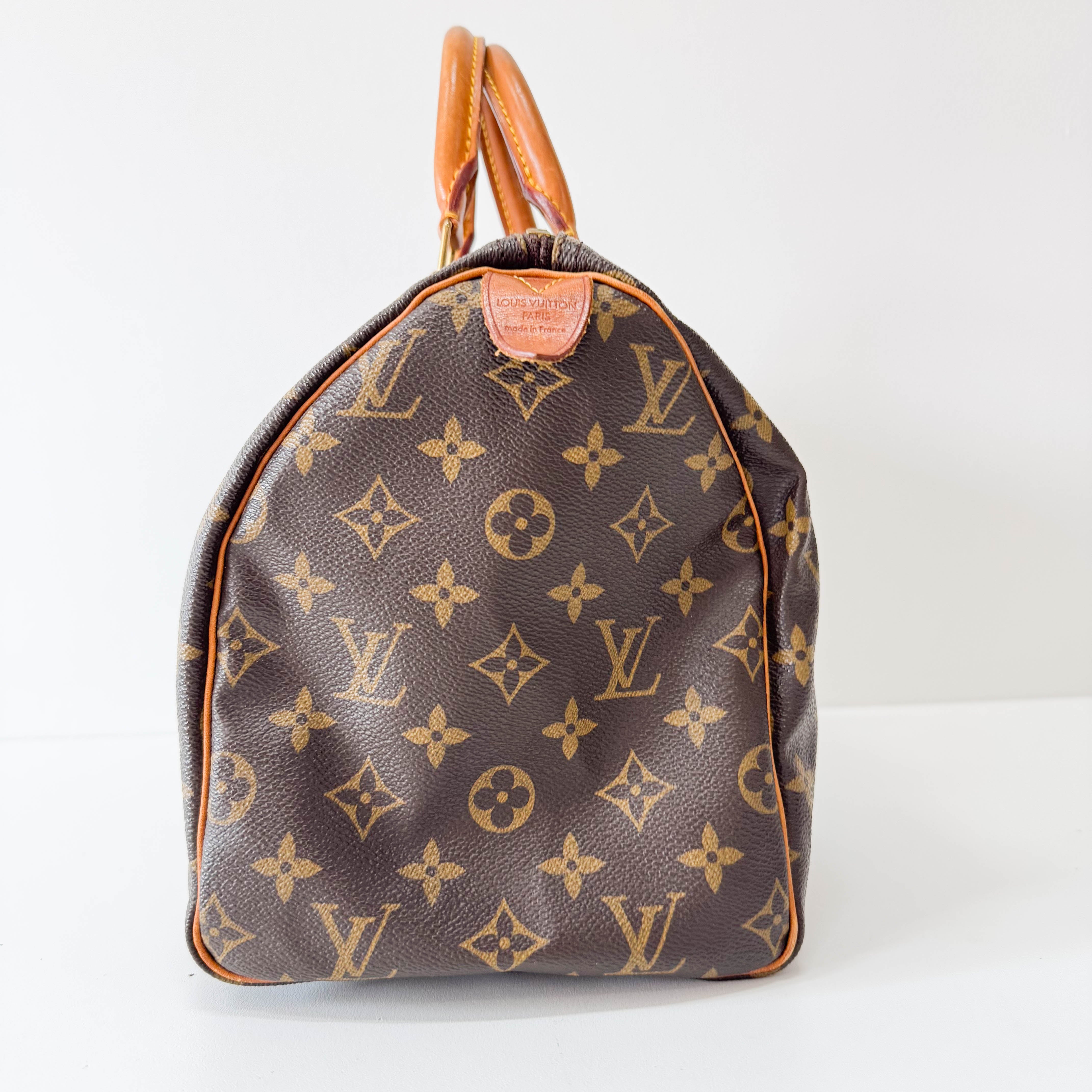 Monogram Speedy 30 Brown Leather Bag