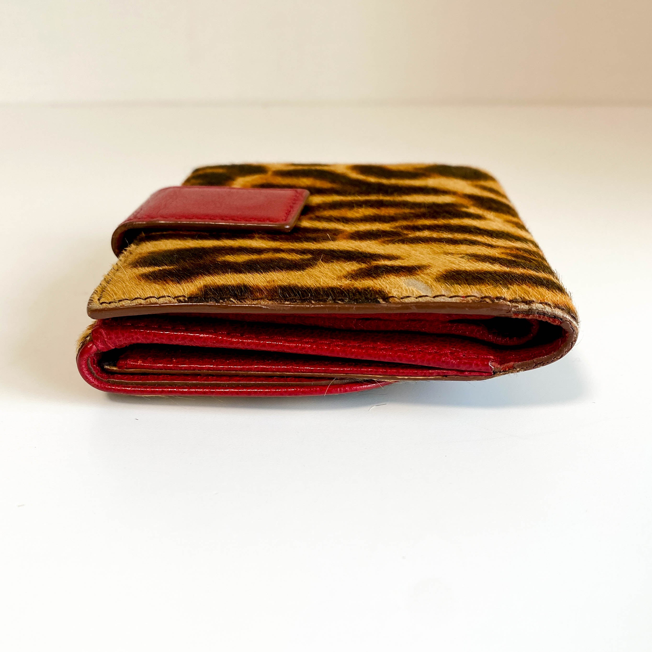Leopard Print Pony Hair Diva Wallet
