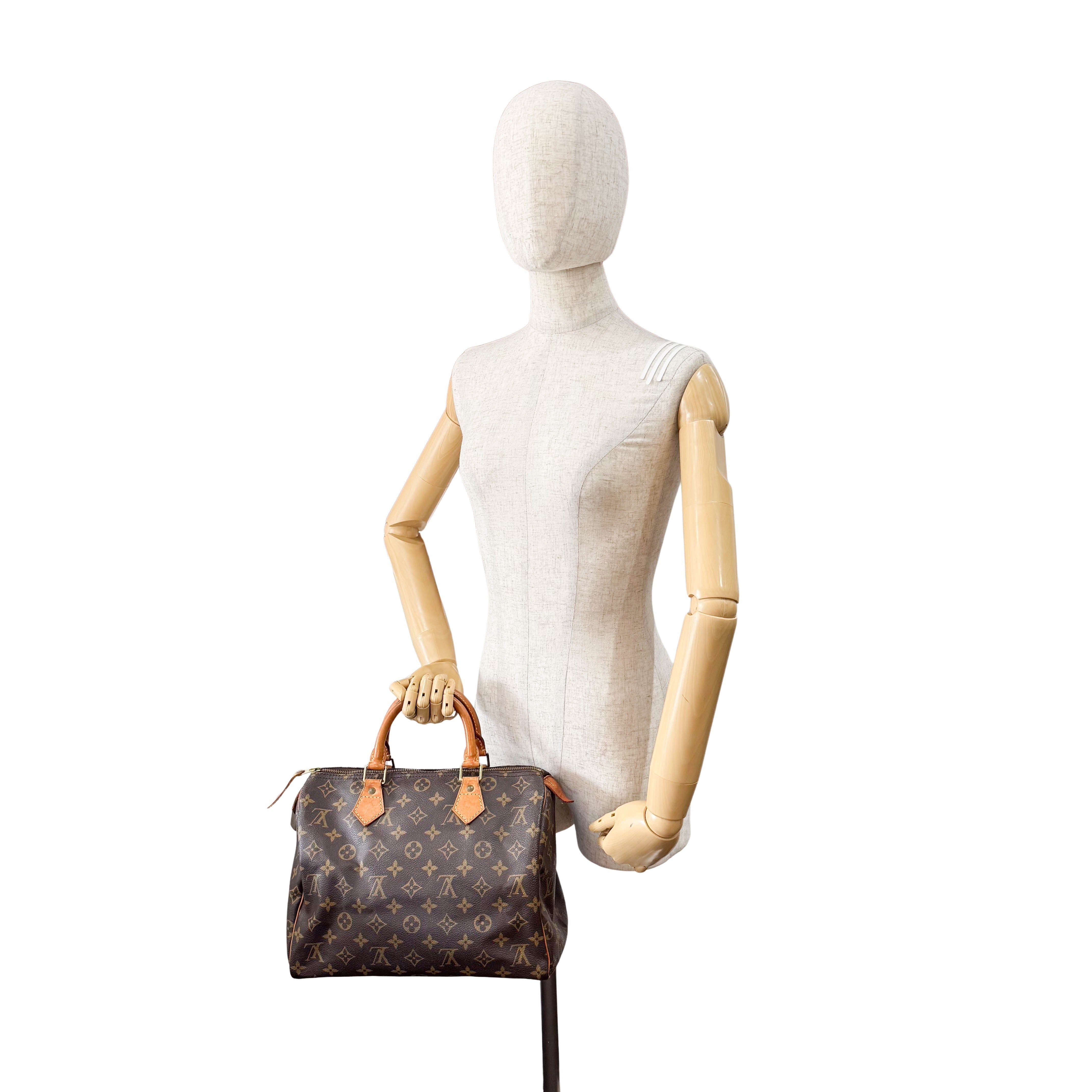 Monogram Speedy 30 Brown Leather Bag