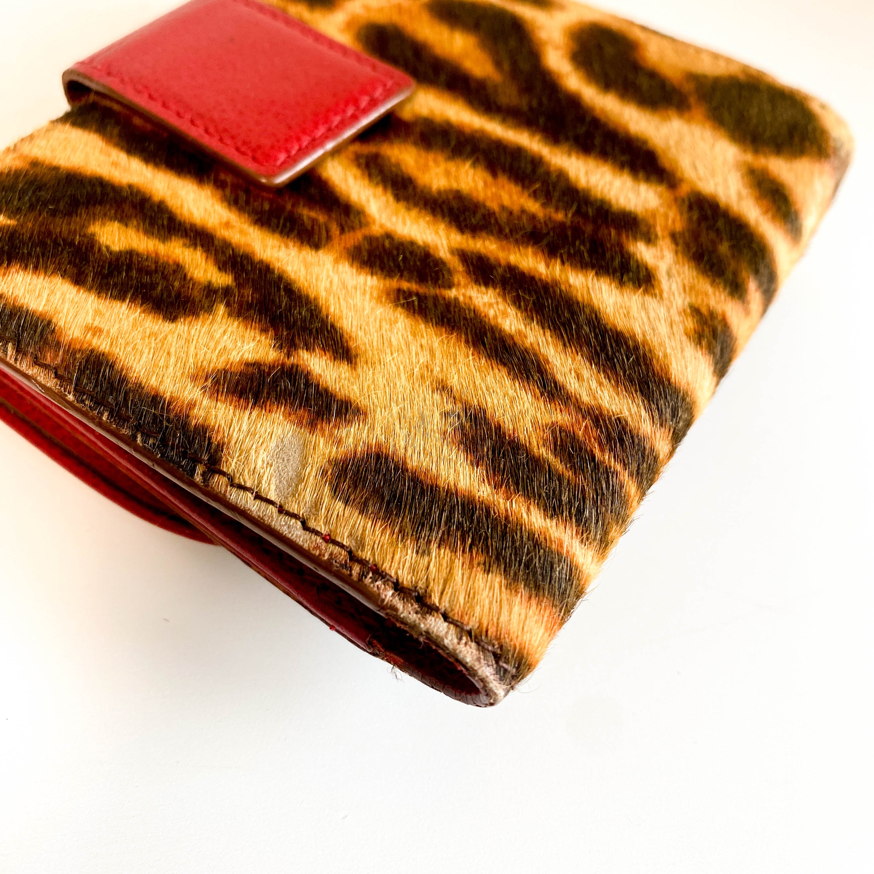 Leopard Print Pony Hair Diva Wallet