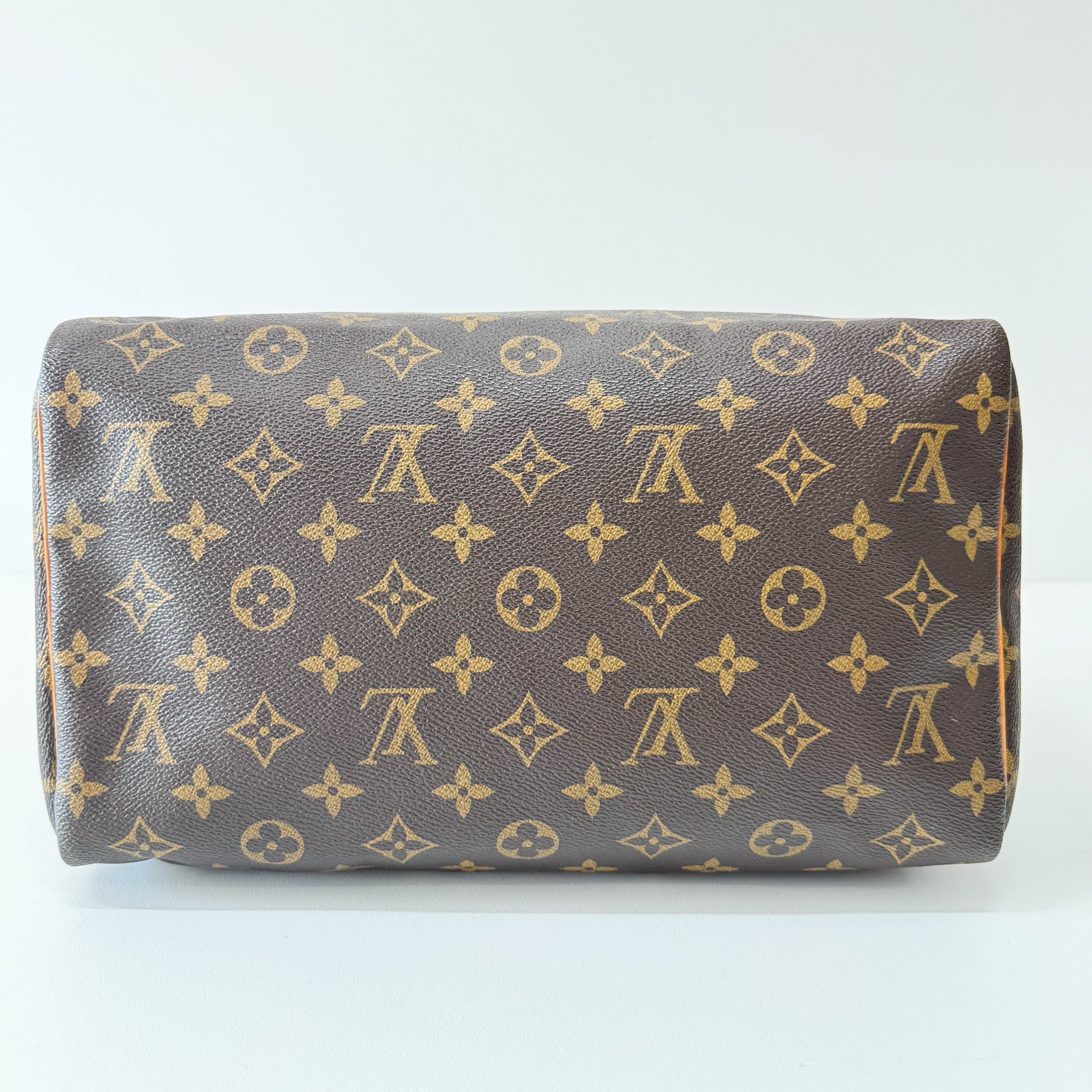 Monogram Speedy 30 Brown Leather Bag