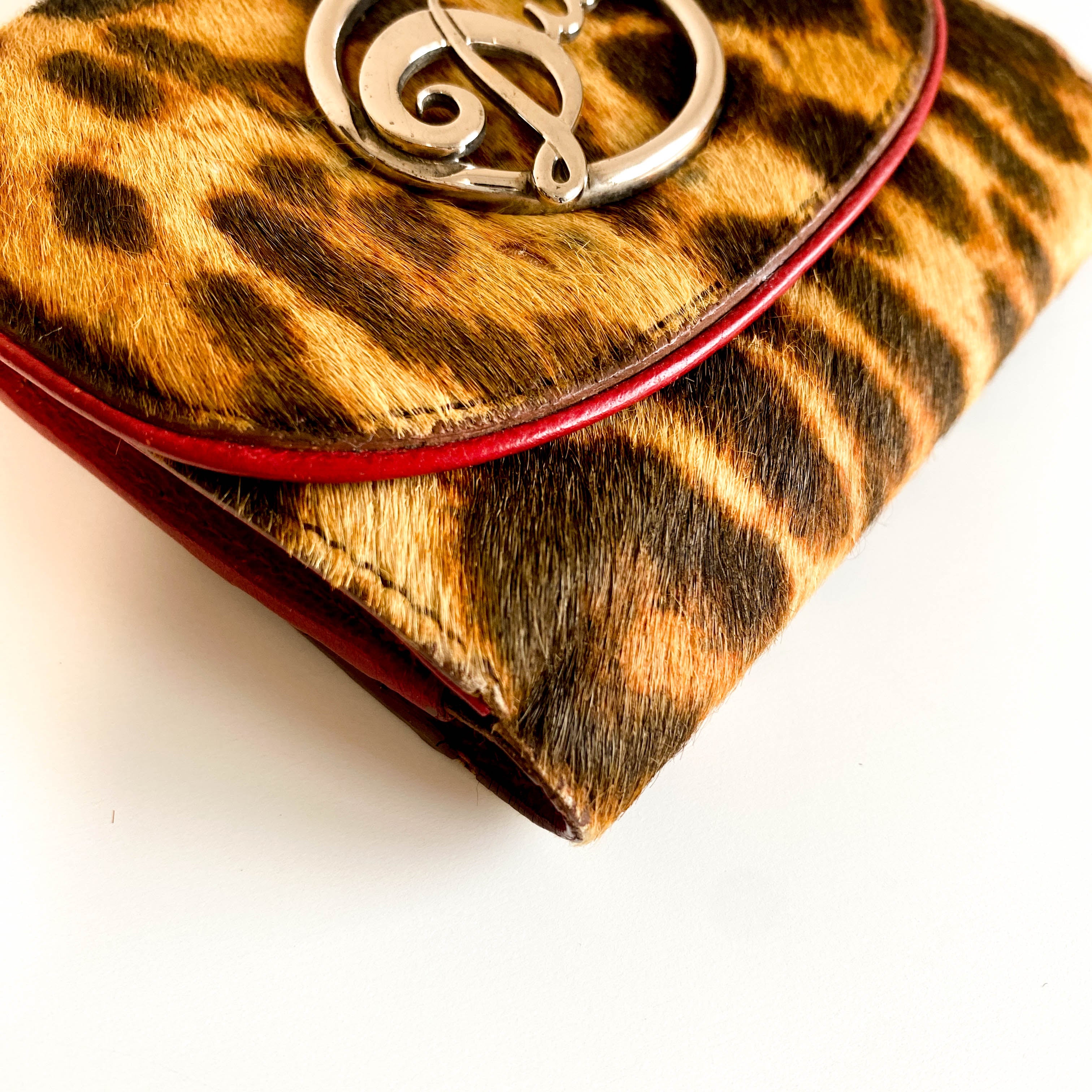 Leopard Print Pony Hair Diva Wallet