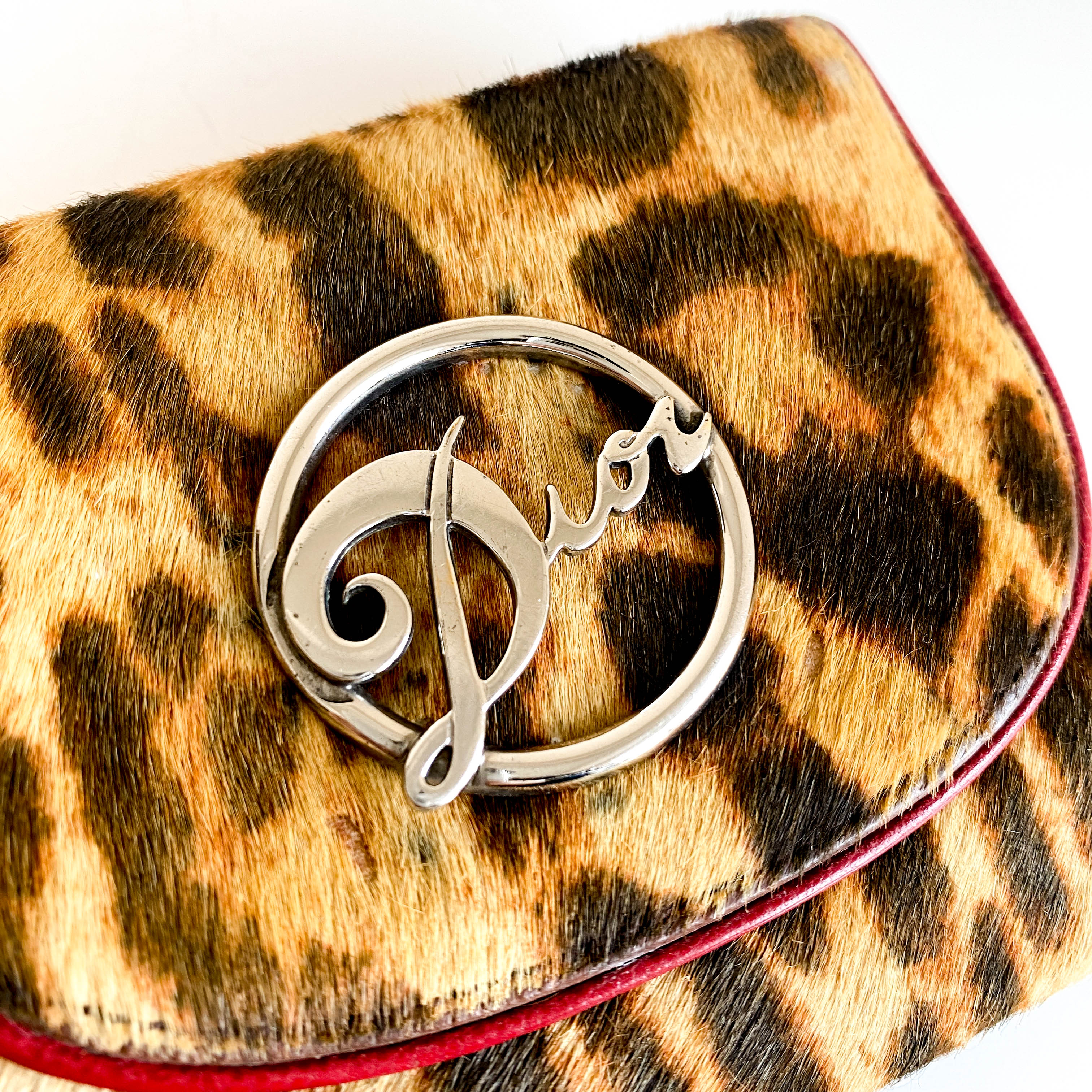 Leopard Print Pony Hair Diva Wallet