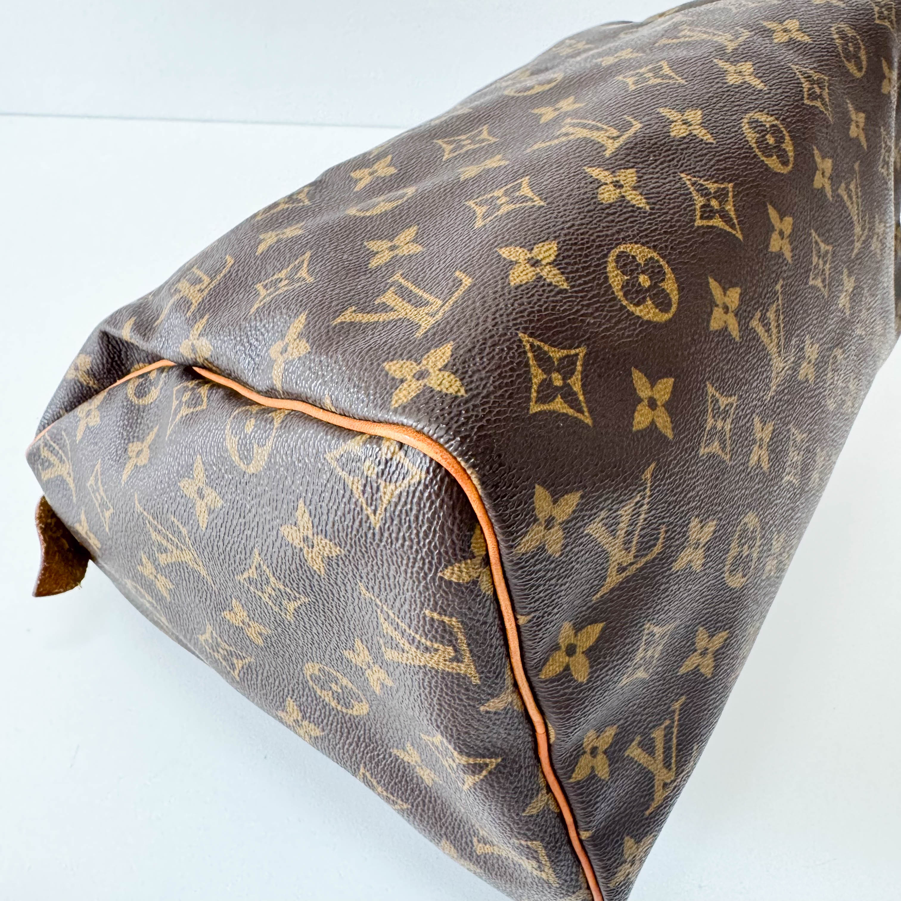 Monogram Speedy 30 Brown Leather Bag