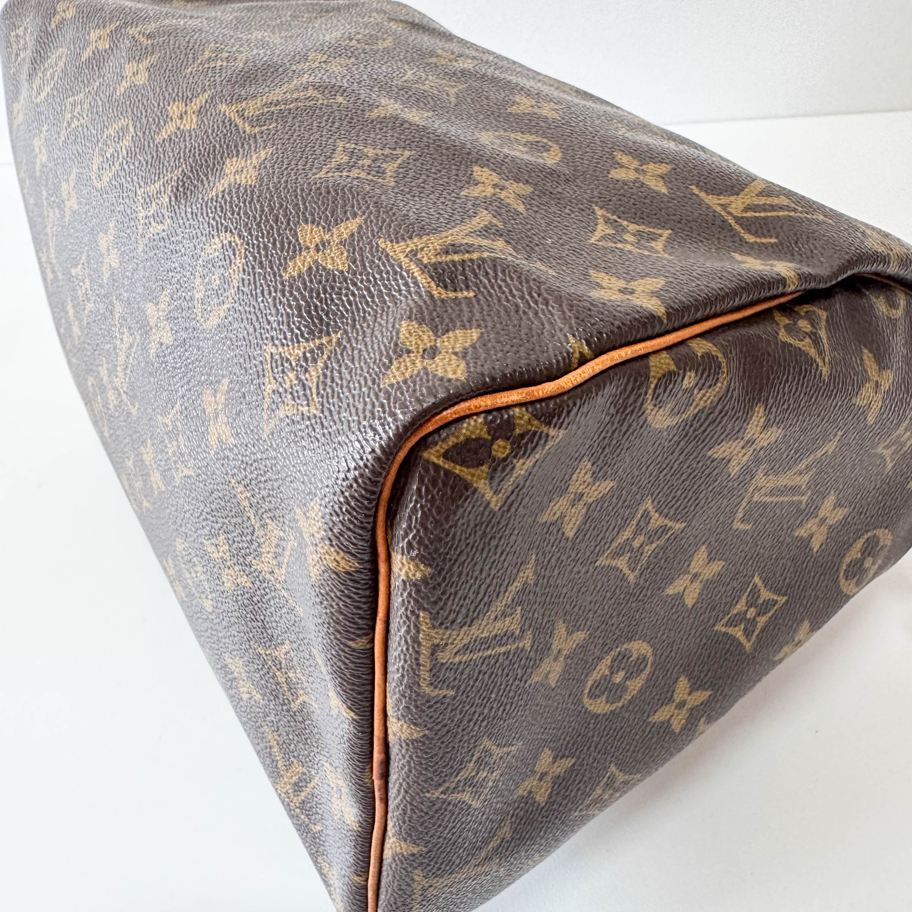 Monogram Speedy 30 Brown Leather Bag