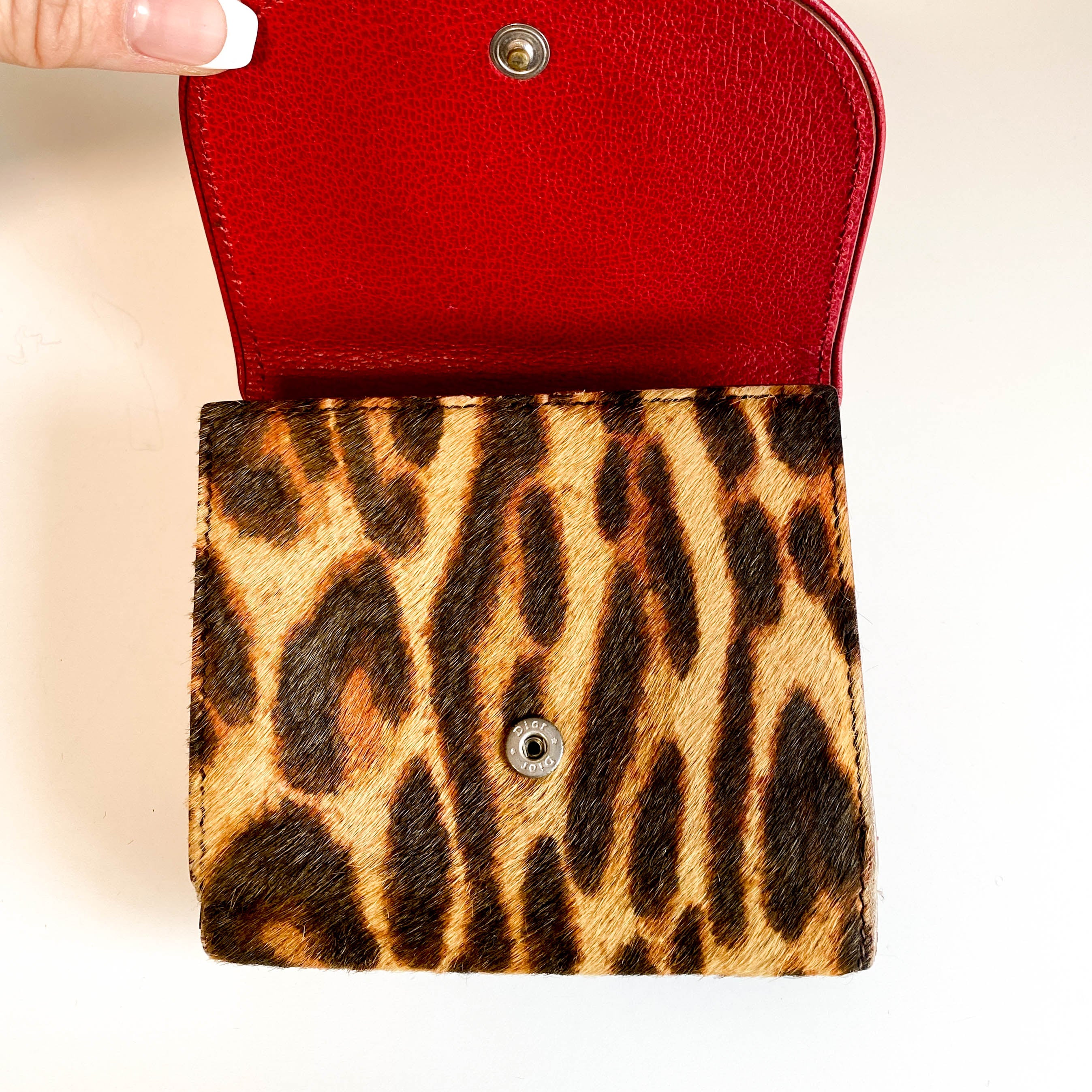 Leopard Print Pony Hair Diva Wallet