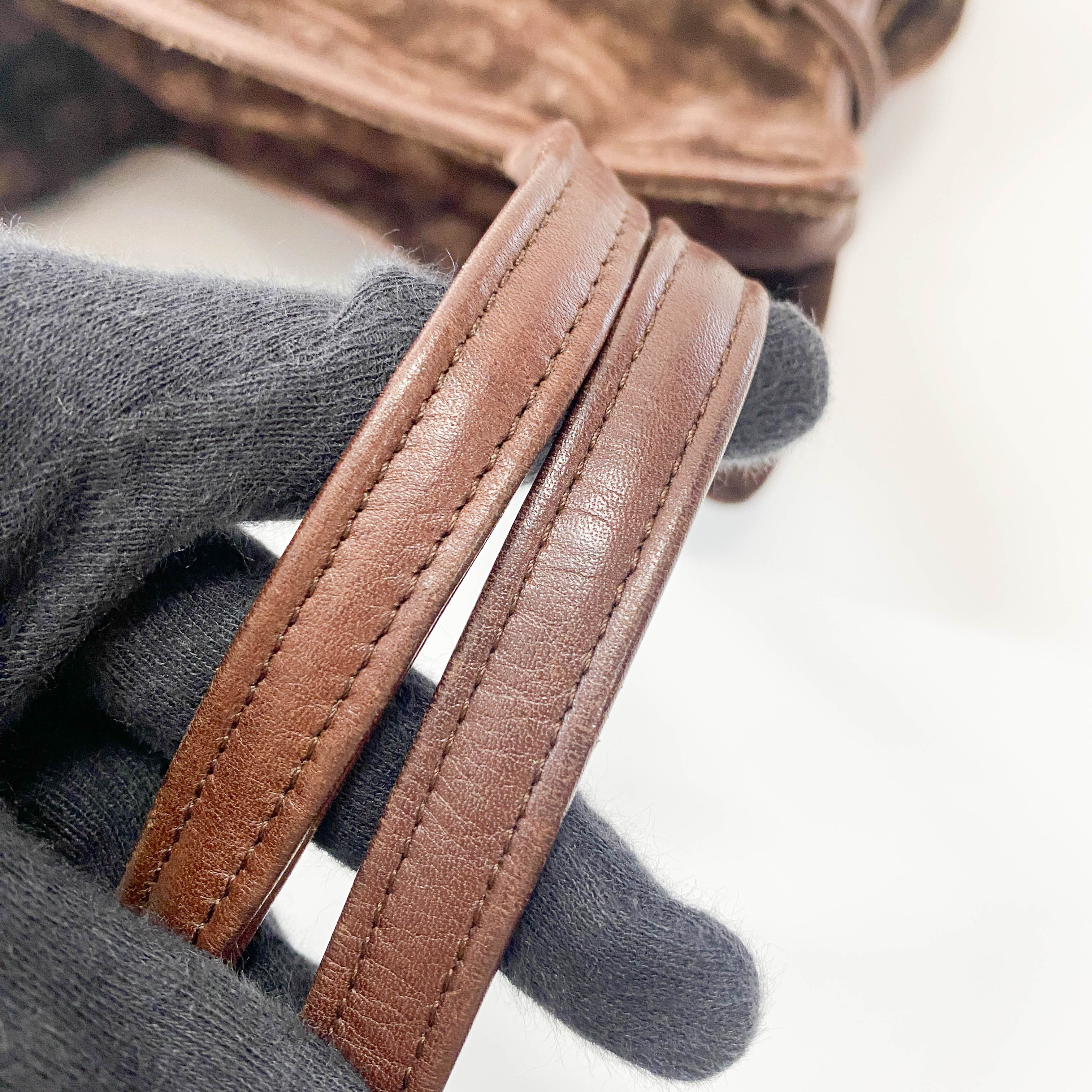 Little Butterflies Print Suede Bag