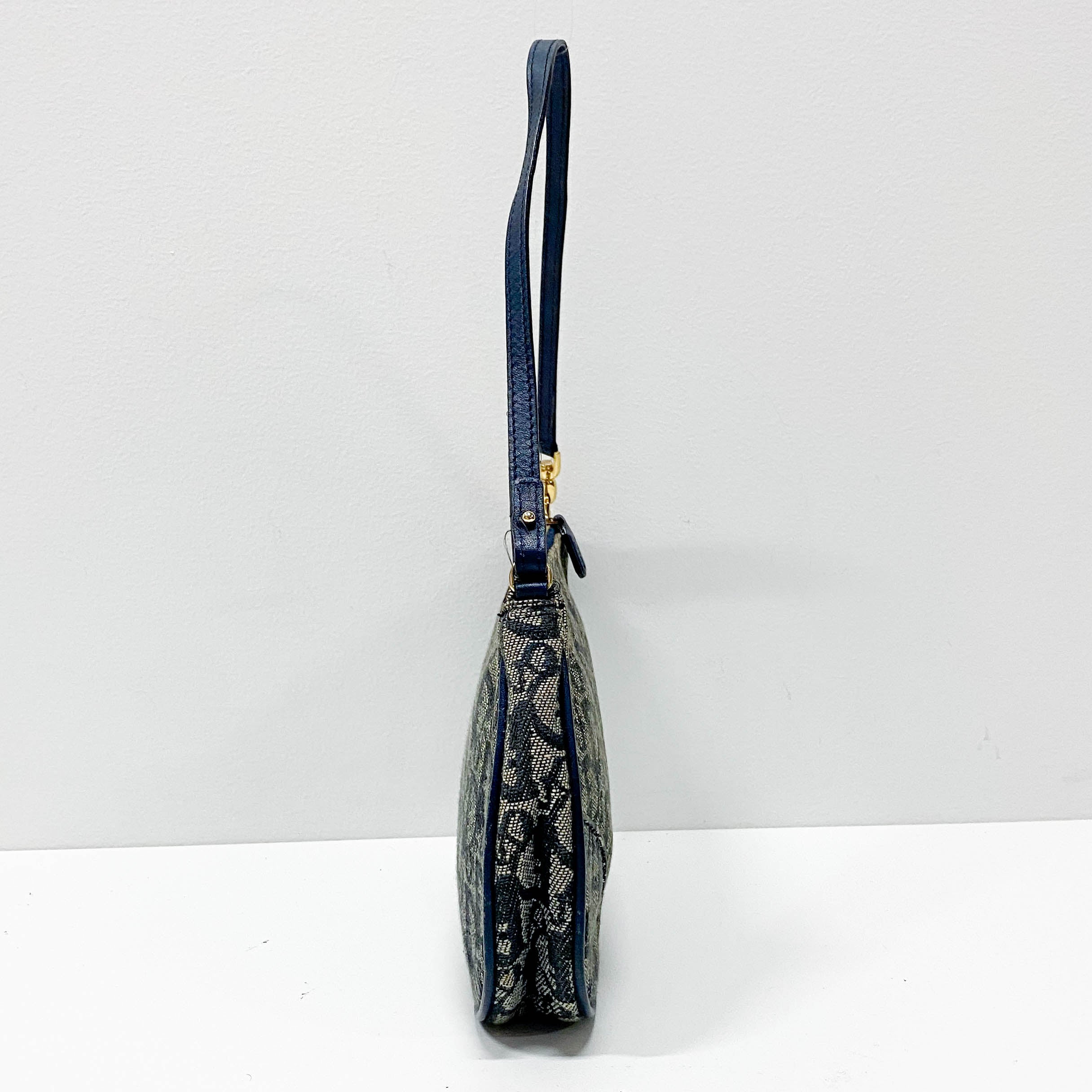 Saddle Trotter Navy Canvas Shoulder Bag