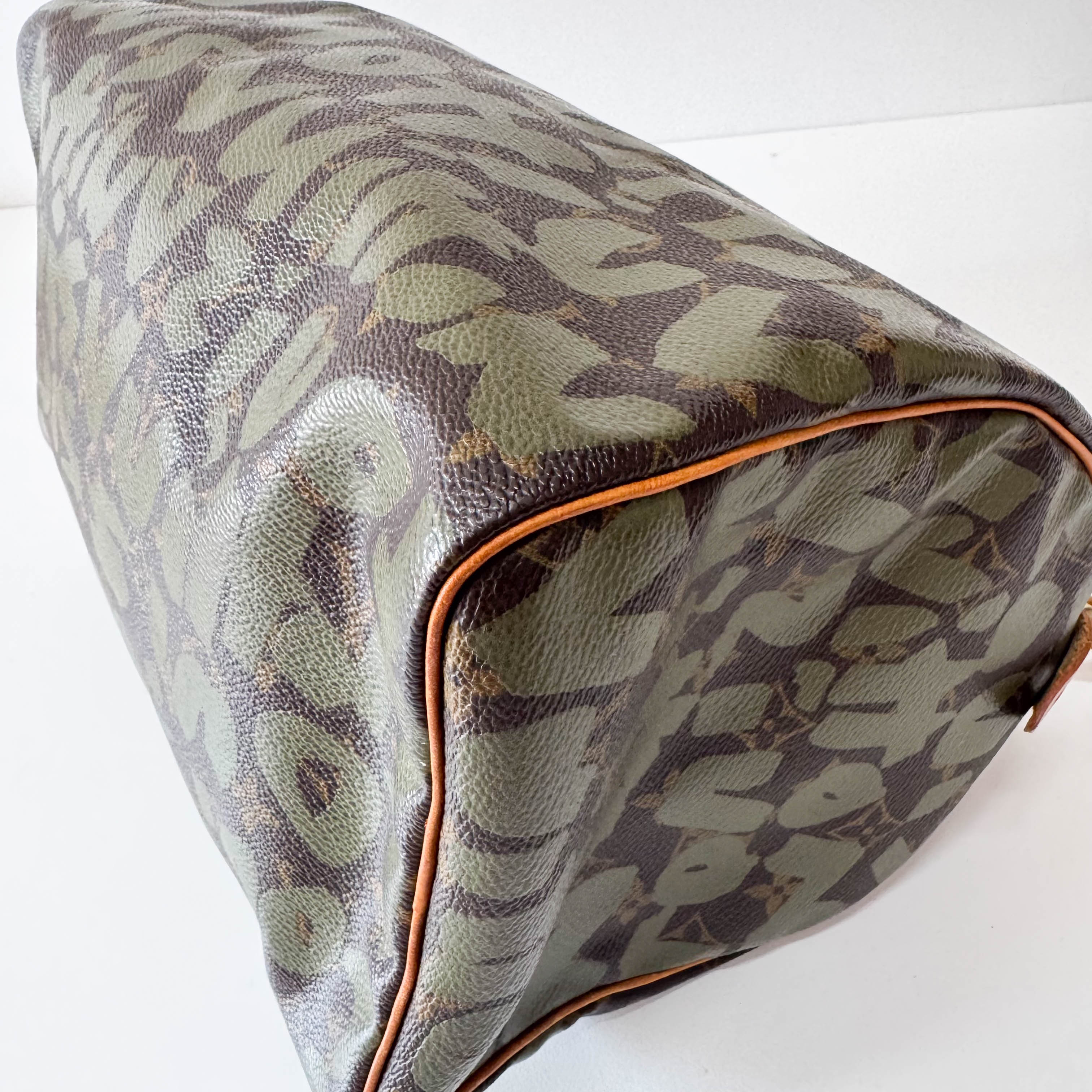 Monogram Speedy 30 Graffiti Khaki Hand Bag