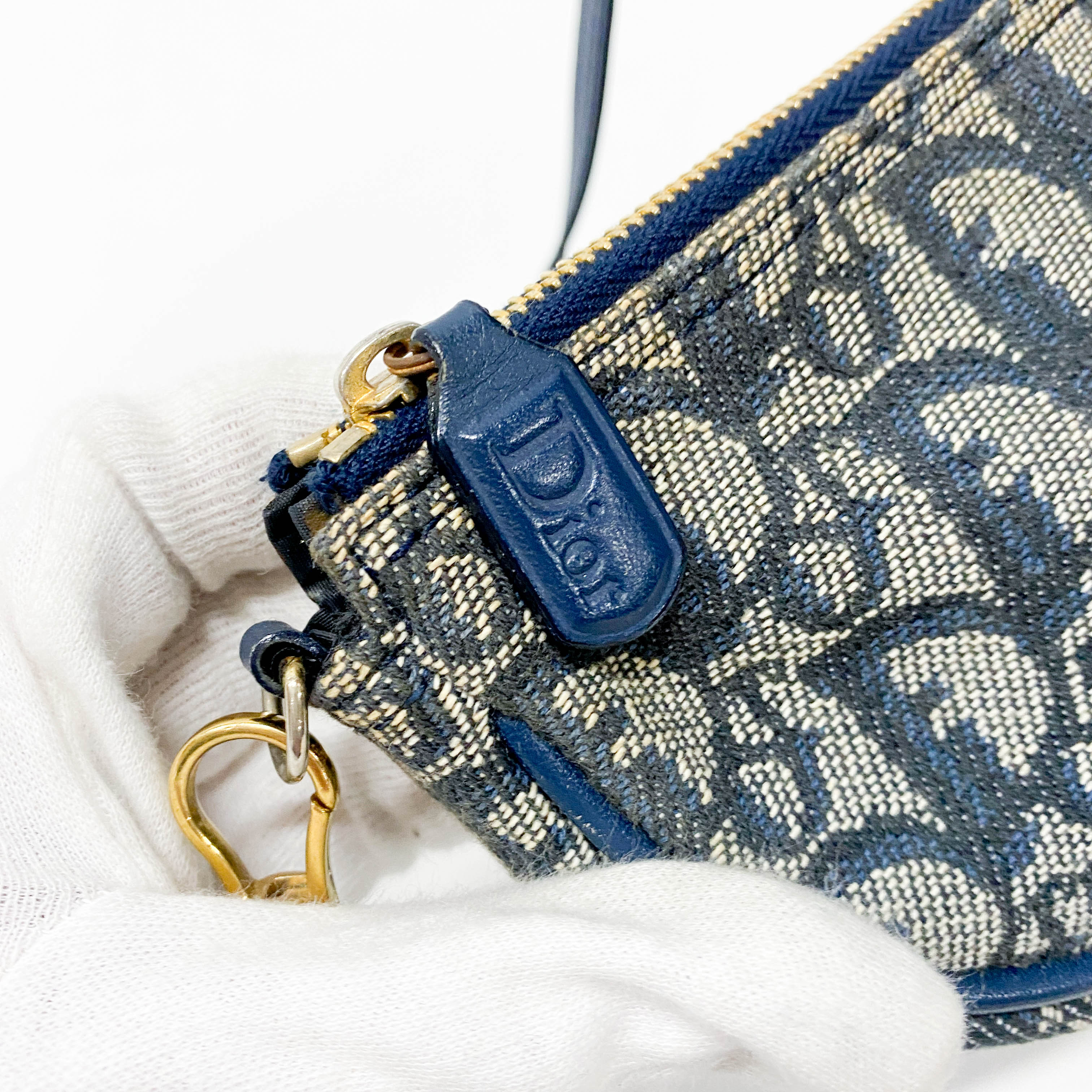 Saddle Trotter Navy Canvas Shoulder Bag