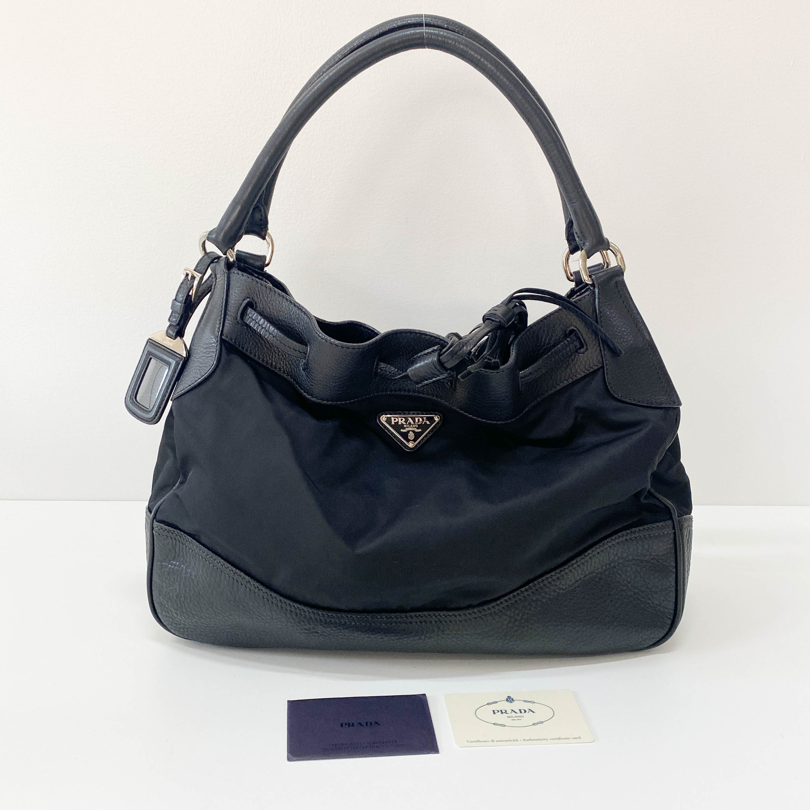 Nylon and Tassel Bag