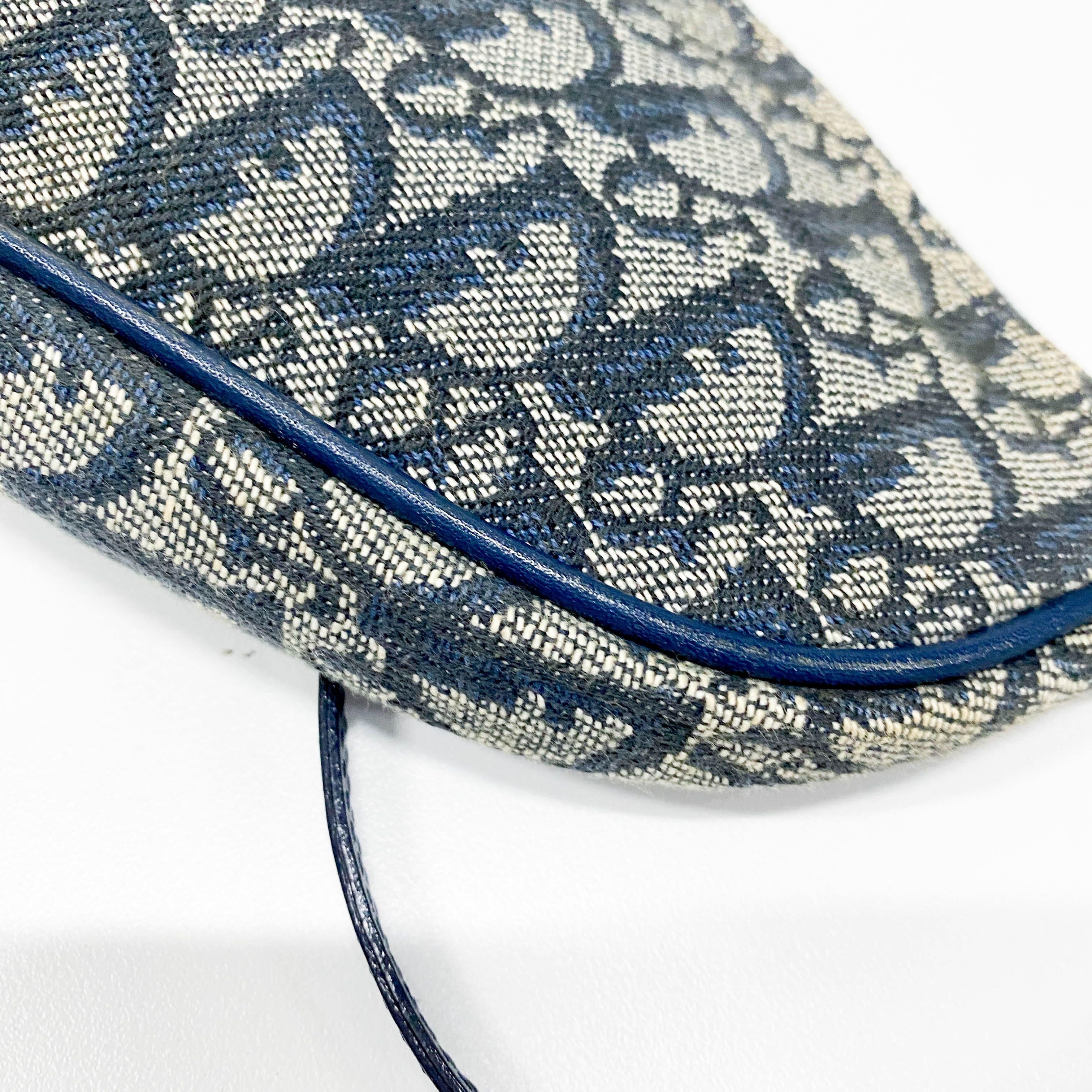 Saddle Trotter Navy Canvas Shoulder Bag