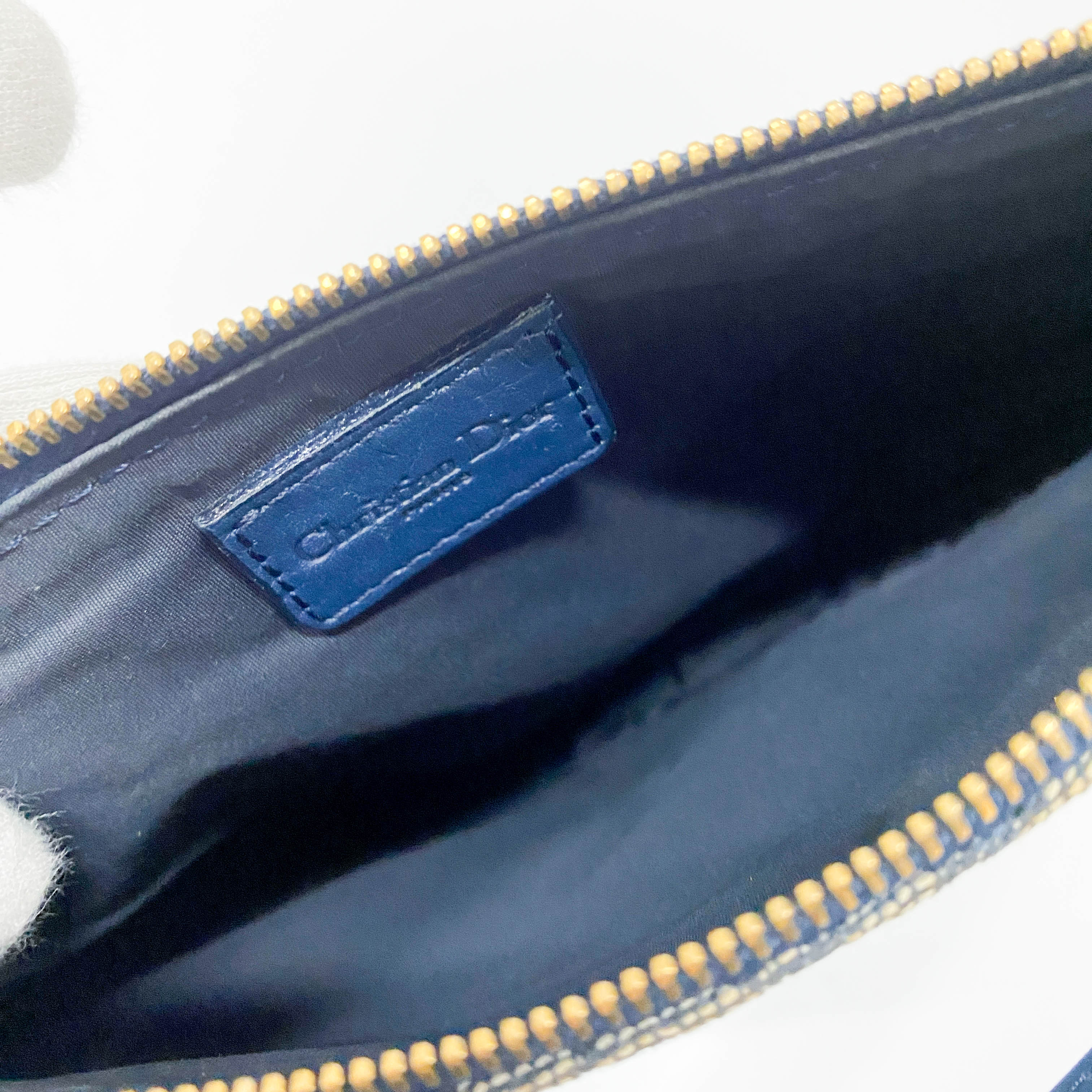 Saddle Trotter Navy Canvas Shoulder Bag