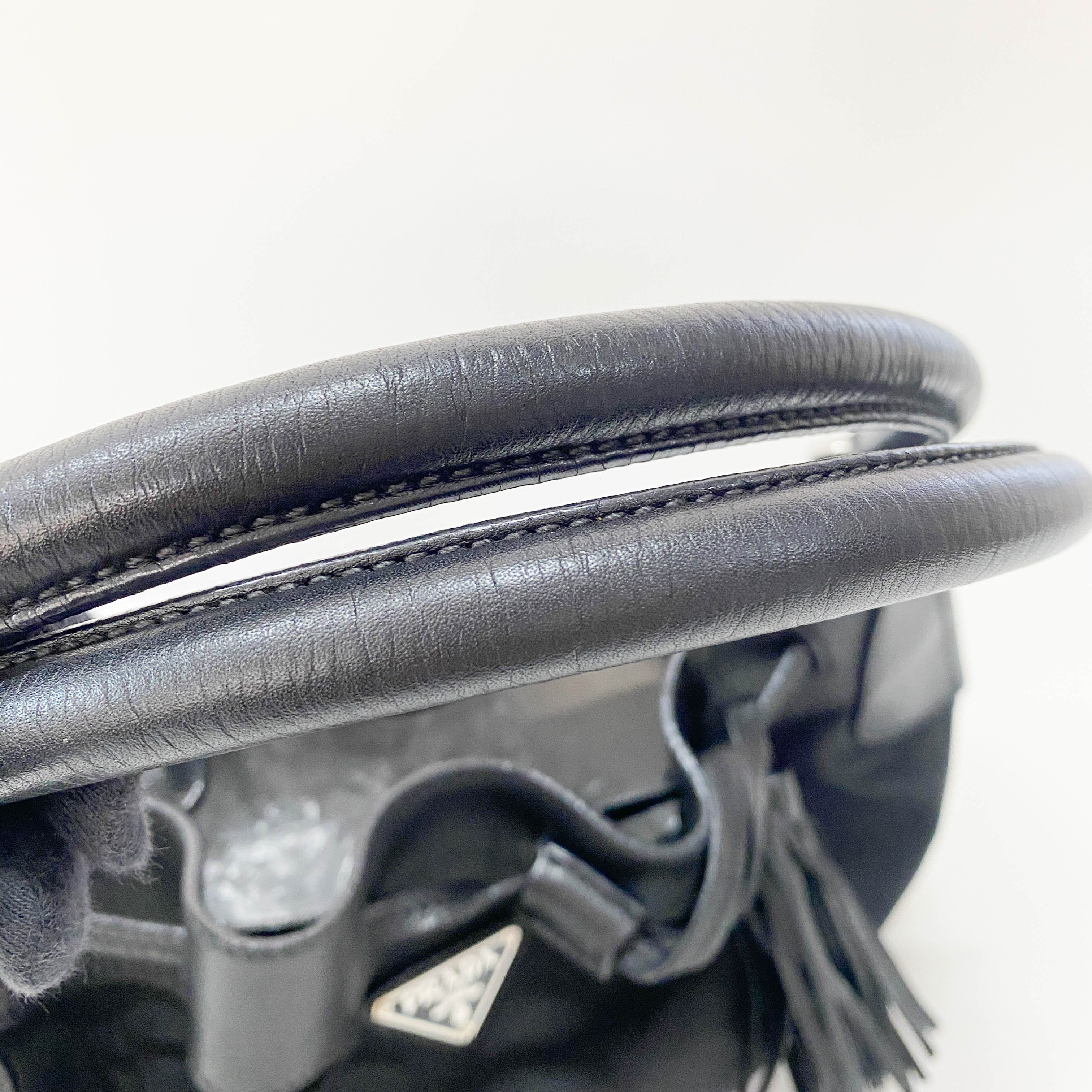 Nylon and Tassel Bag