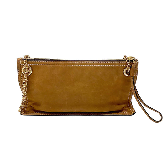 Anagram Brown Leather Shoulder Bag