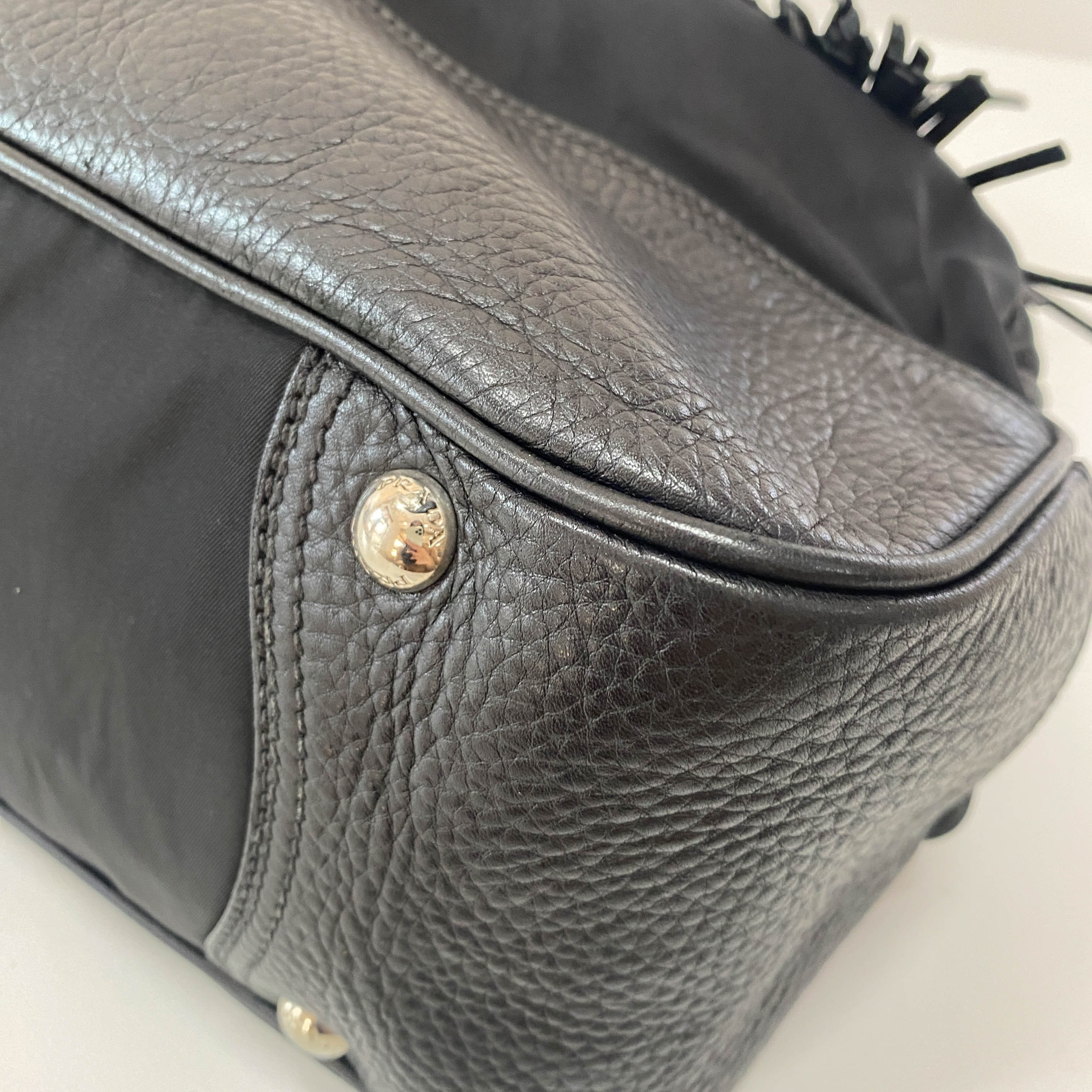 Nylon and Tassel Bag