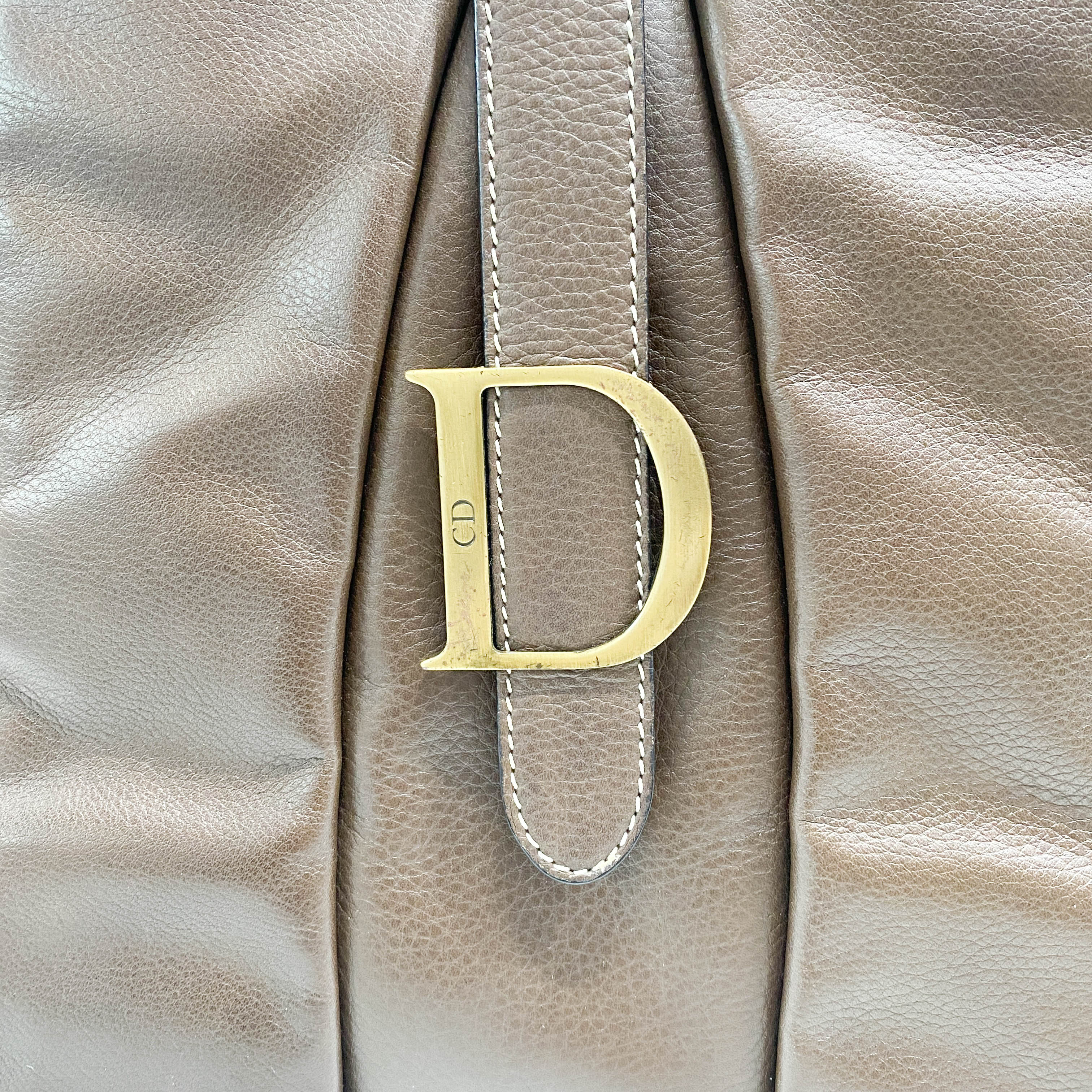 Saddle Bowler Brown Leather Hand Bag