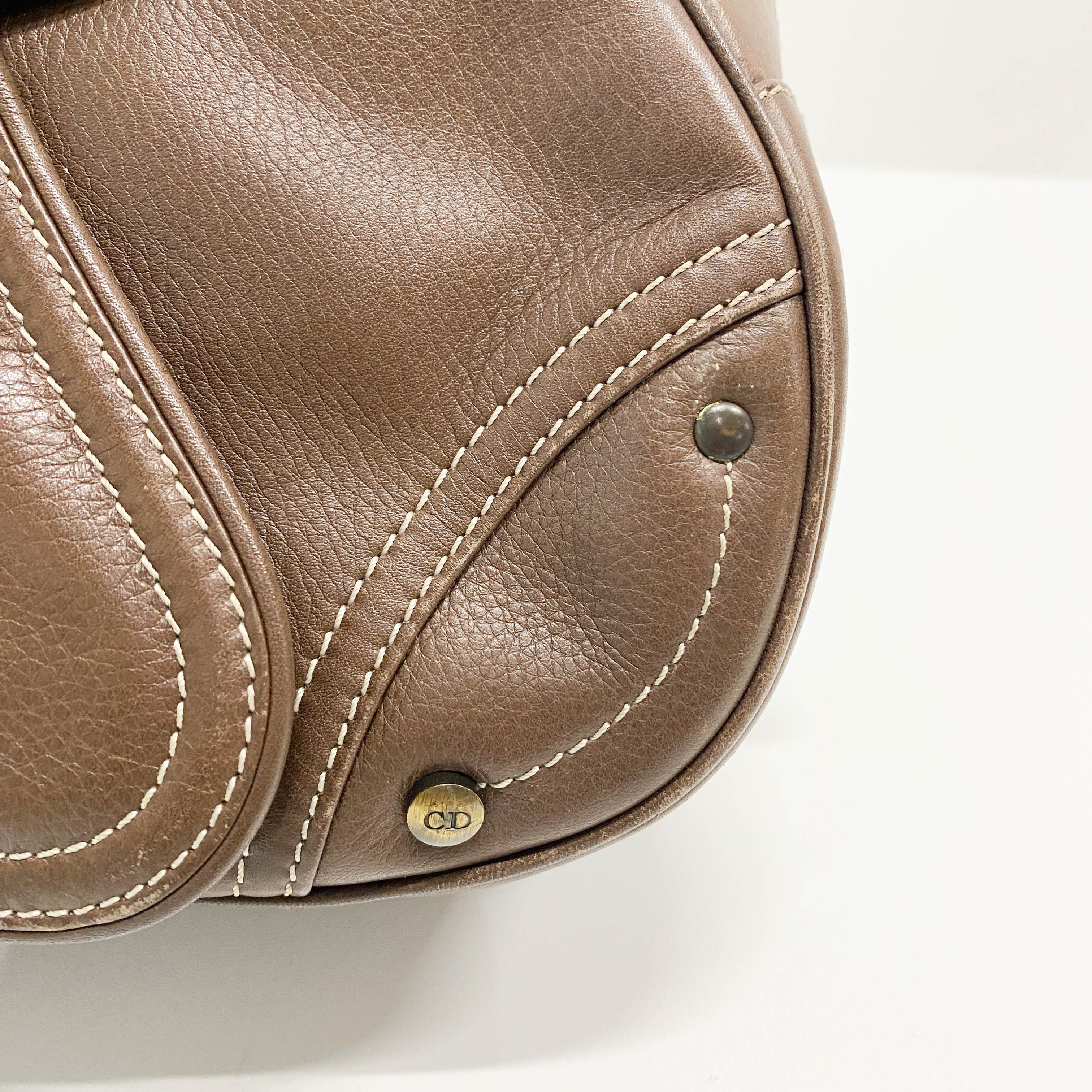 Saddle Bowler Brown Leather Hand Bag