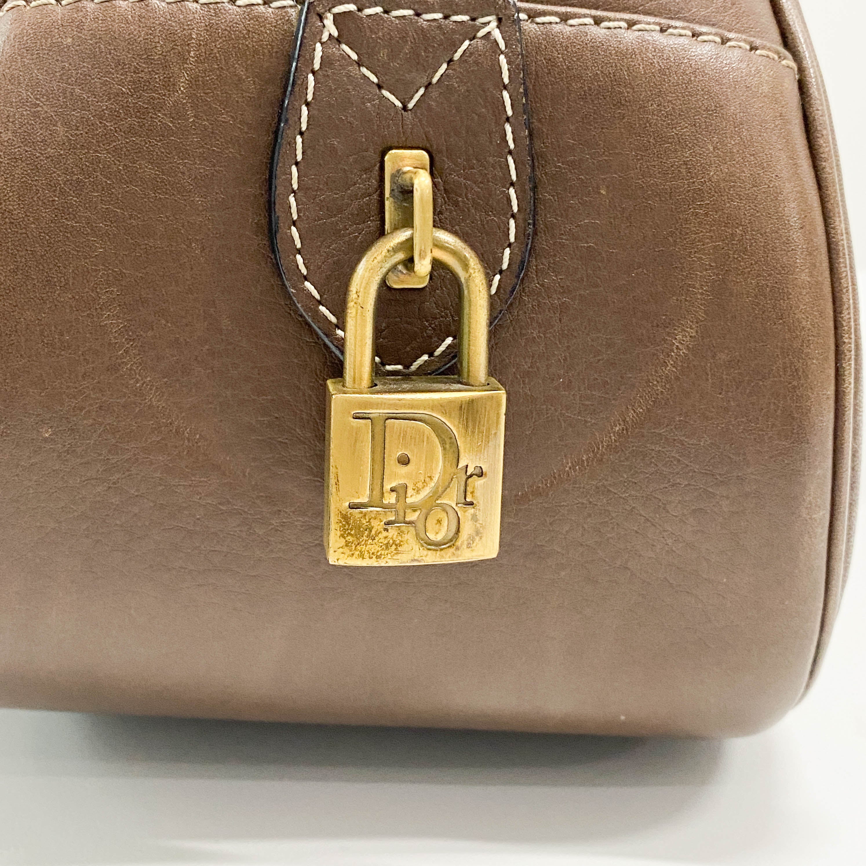 Saddle Bowler Brown Leather Hand Bag