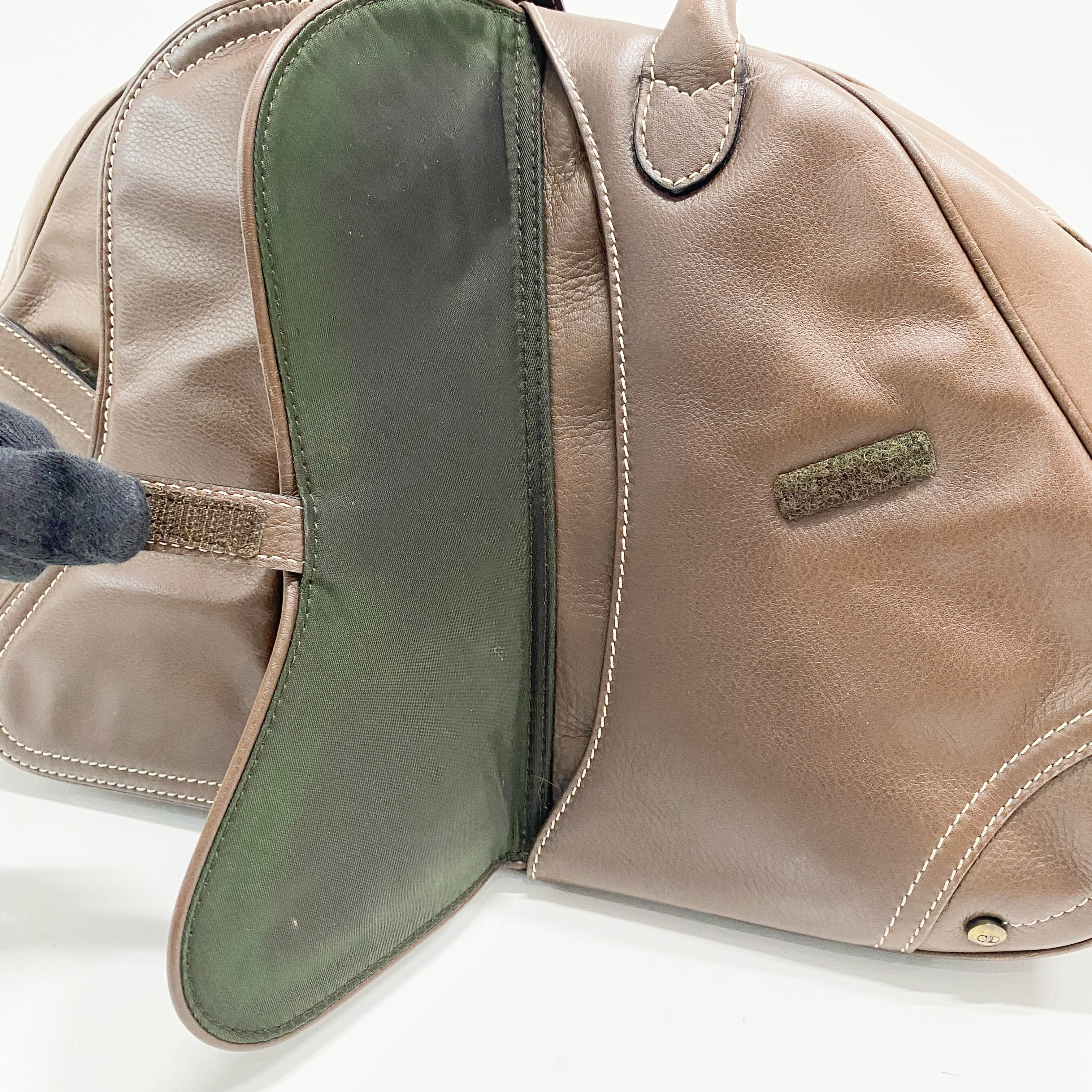 Saddle Bowler Brown Leather Hand Bag