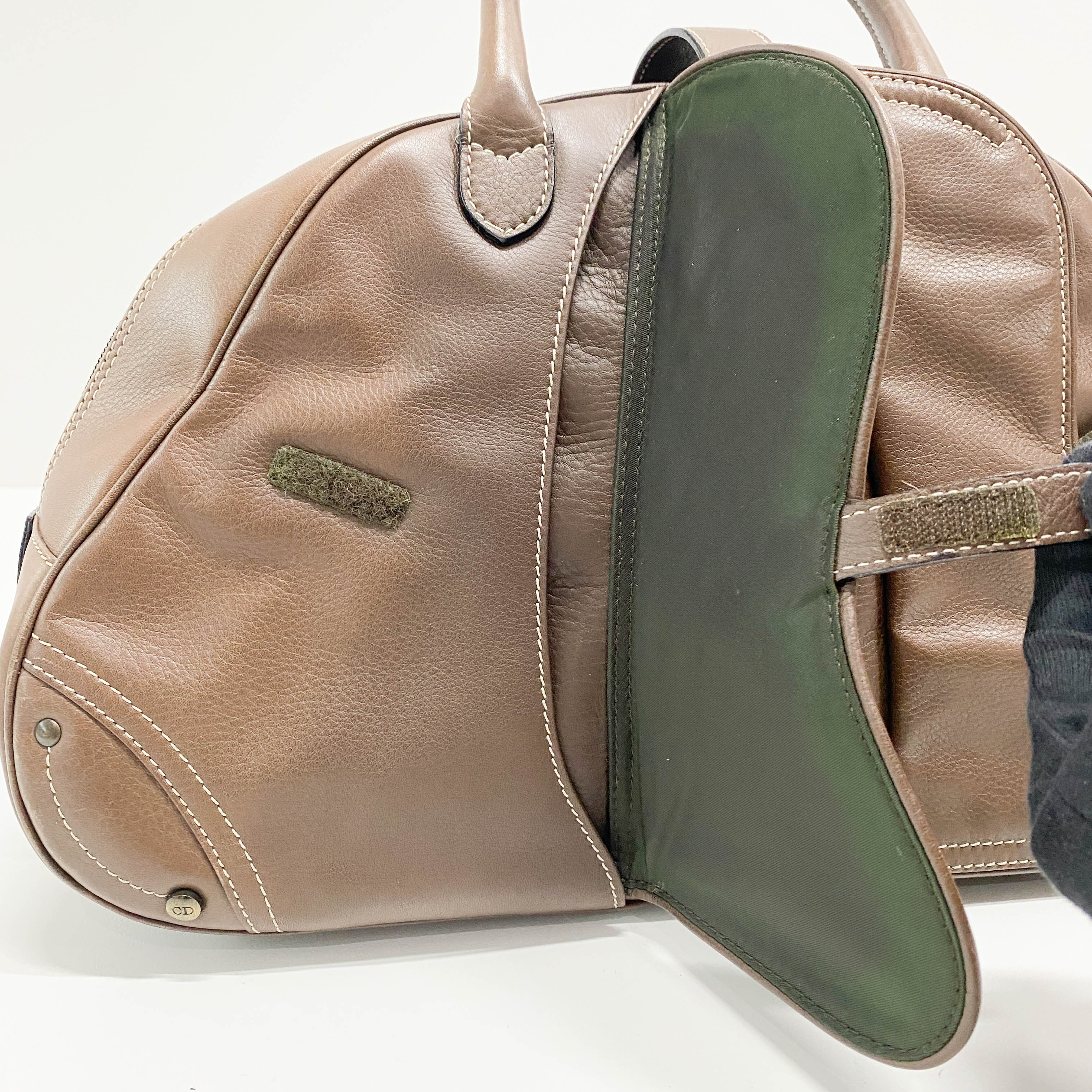 Saddle Bowler Brown Leather Hand Bag