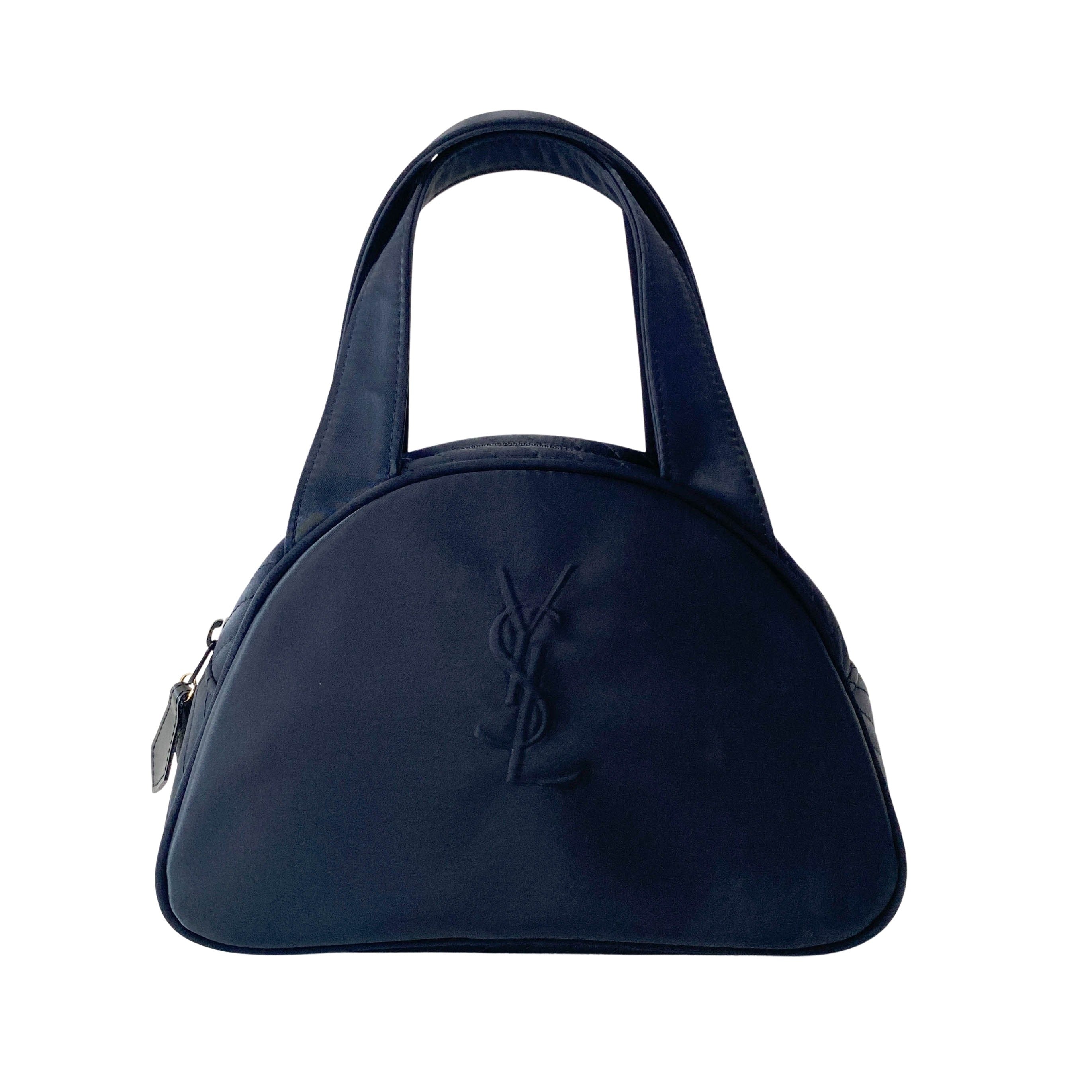 YSL Black Neoprene Hand Bag