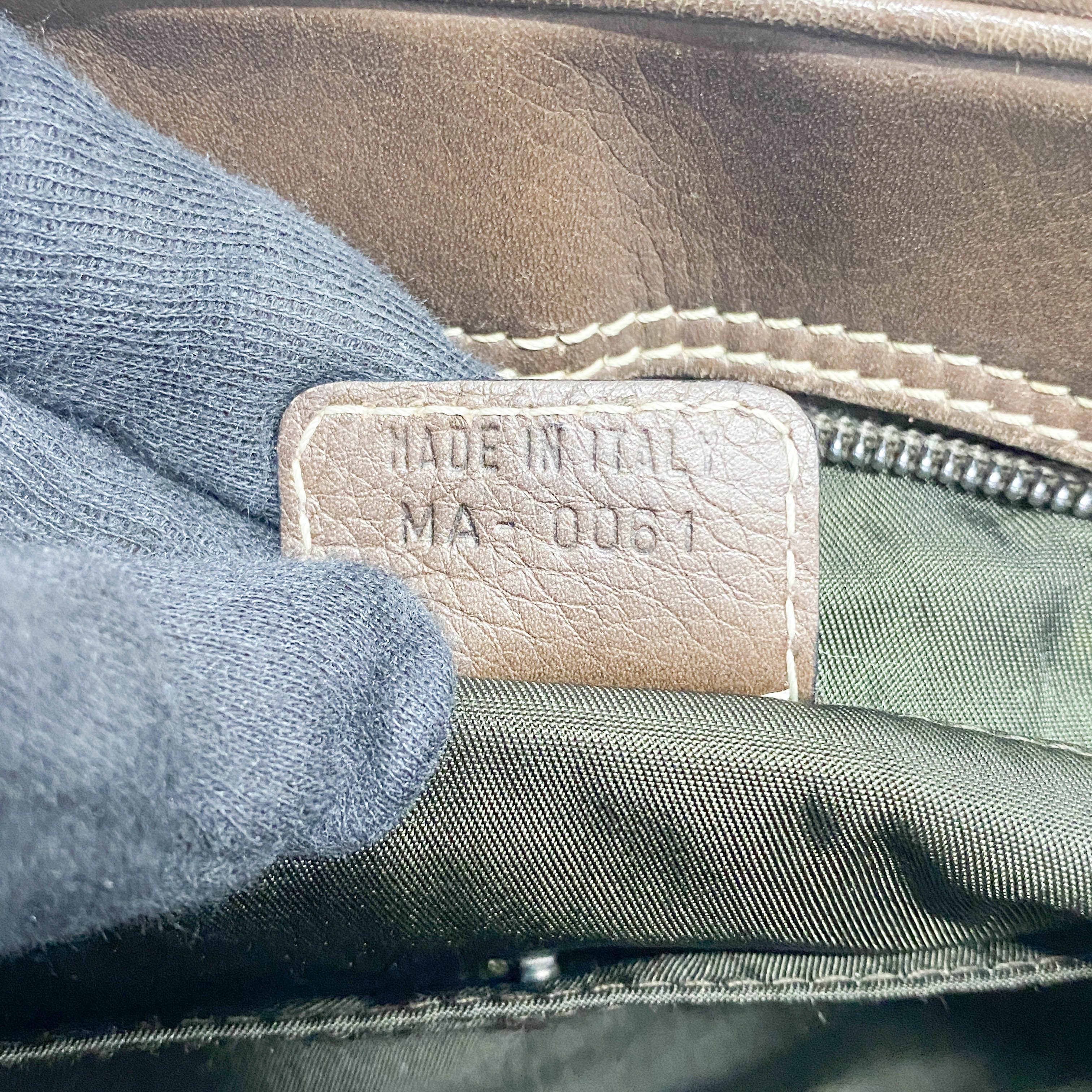 Saddle Bowler Brown Leather Hand Bag