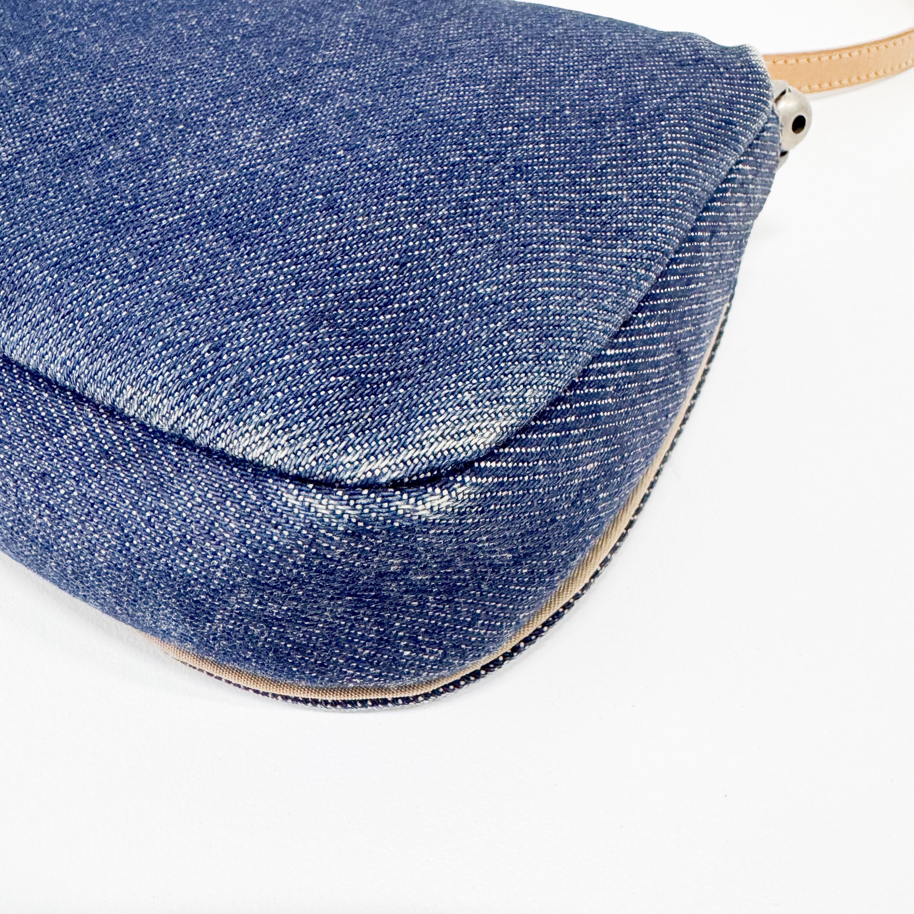 Malice Pearl Denim Shoulder Bag