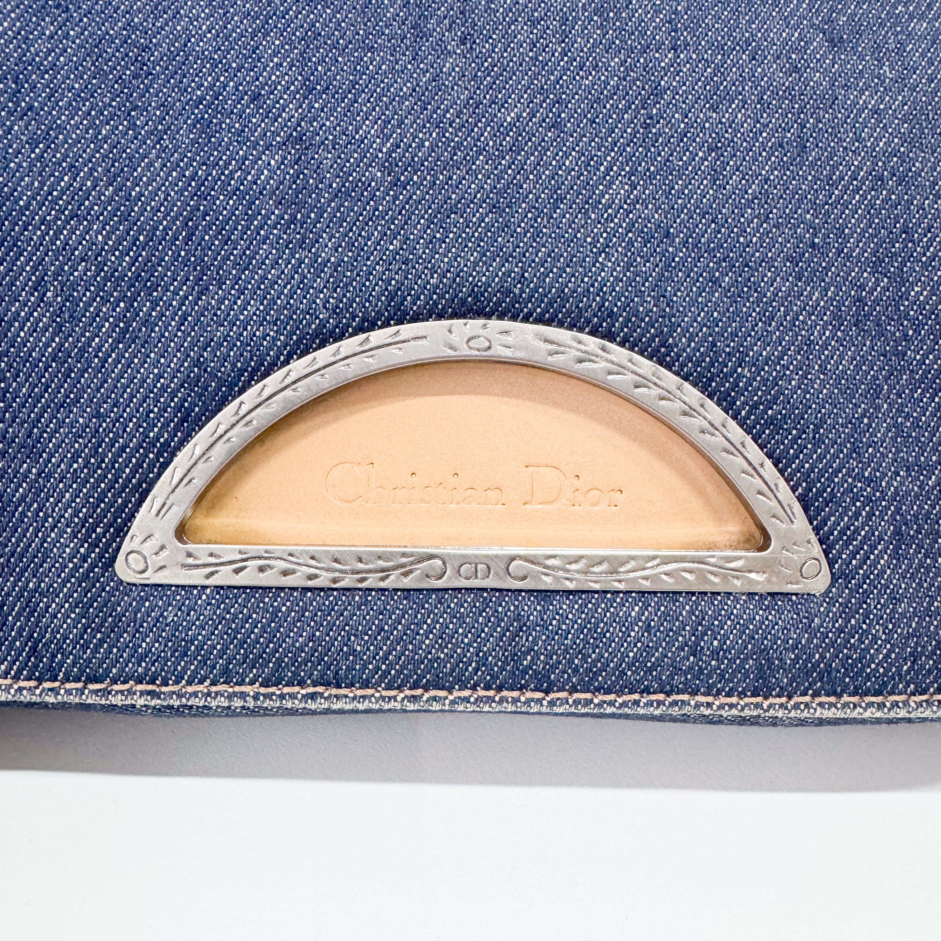 Malice Pearl Denim Shoulder Bag