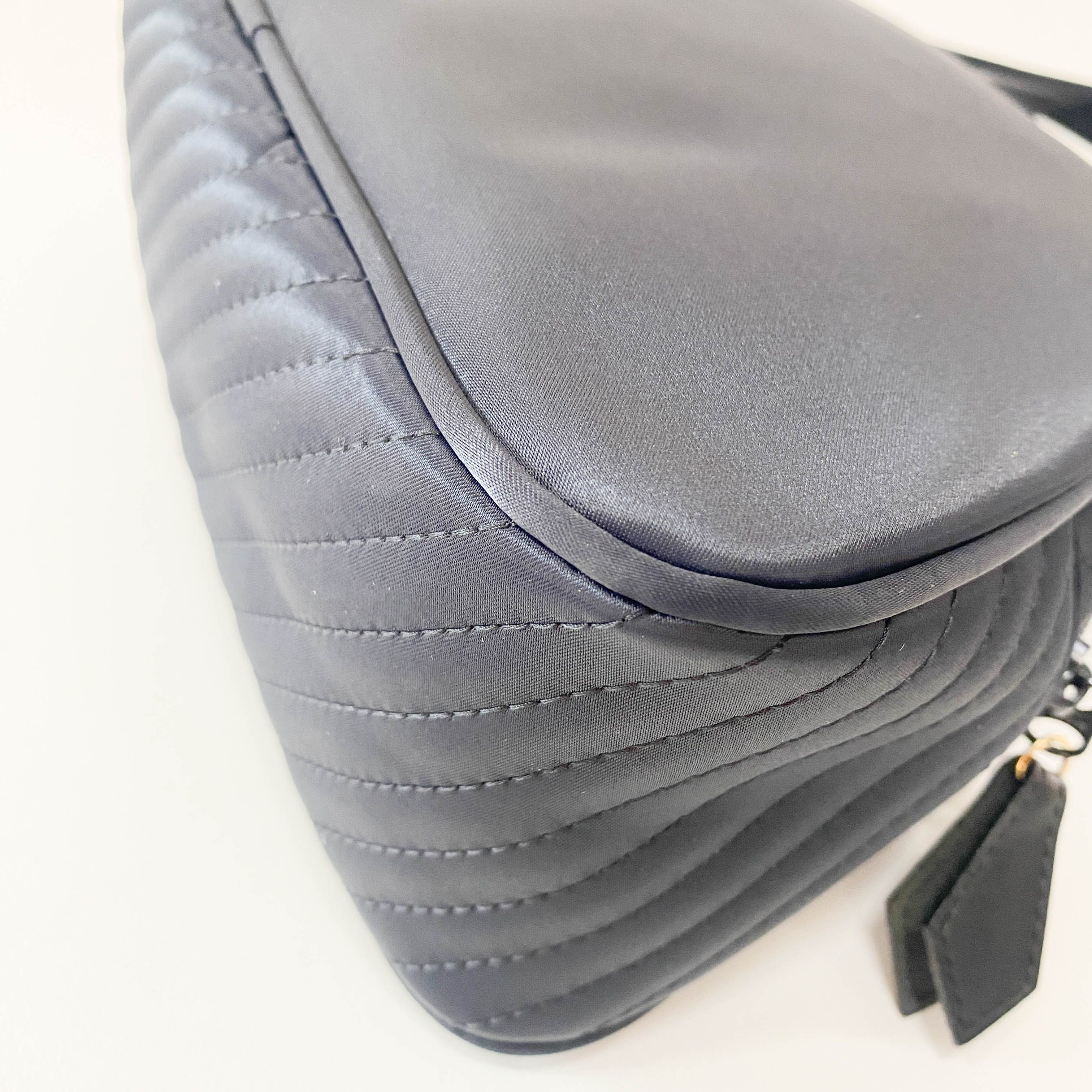 YSL Black Neoprene Hand Bag